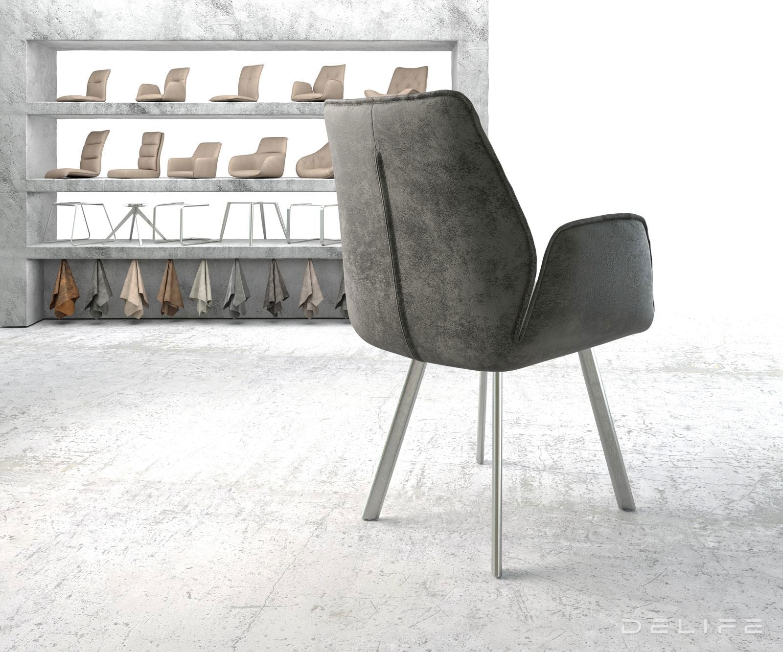 Jedilni stol Zoa, Material: Mikrofibra