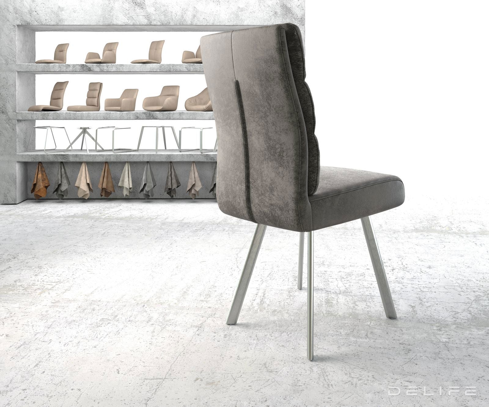 Jedilni stol Pela, Material: Mikrofibra