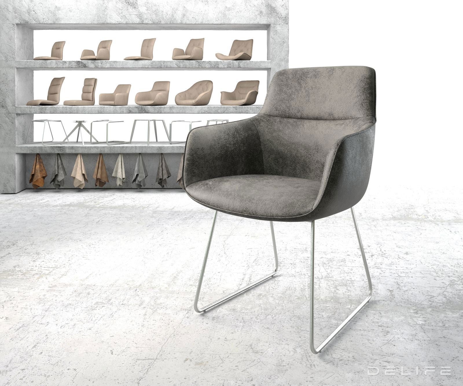 Jedilni stol Pejo, Material: Mikrofibra