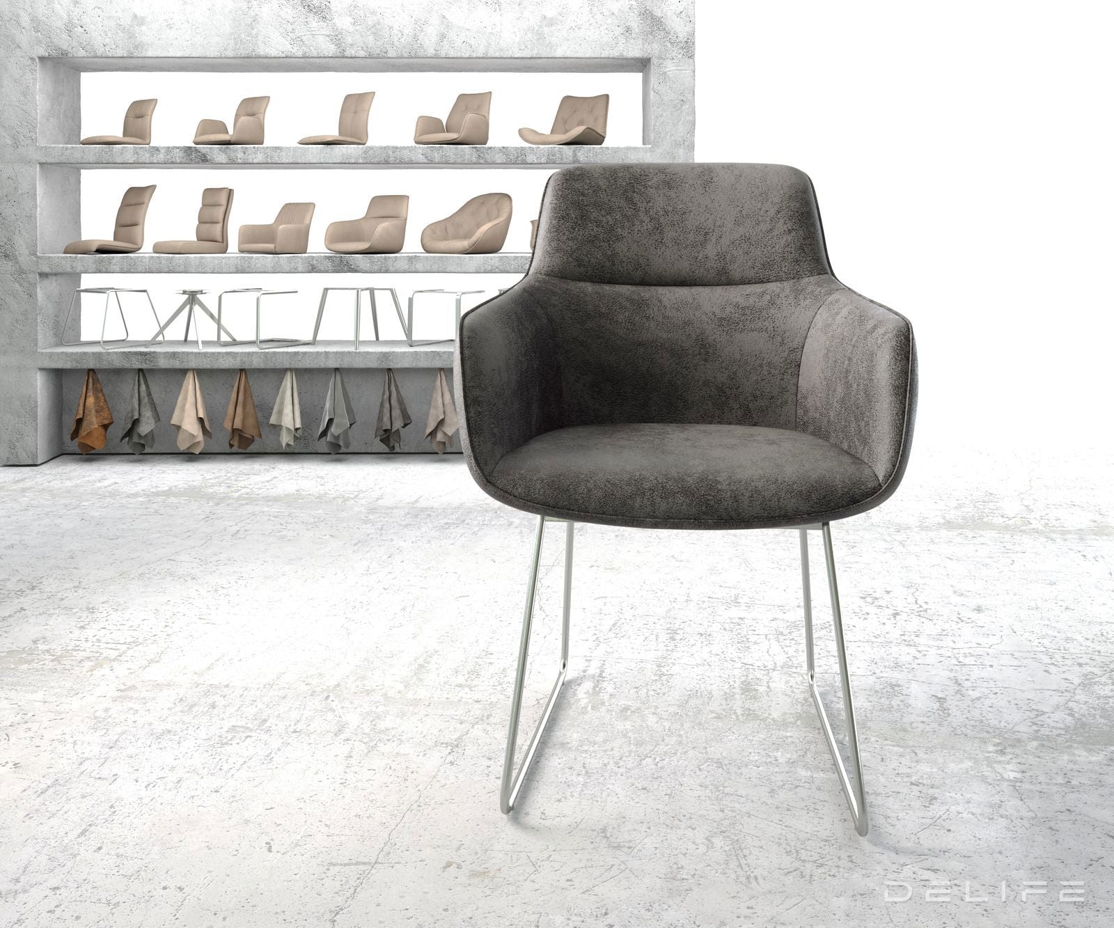 Jedilni stol Pejo, Material: Mikrofibra