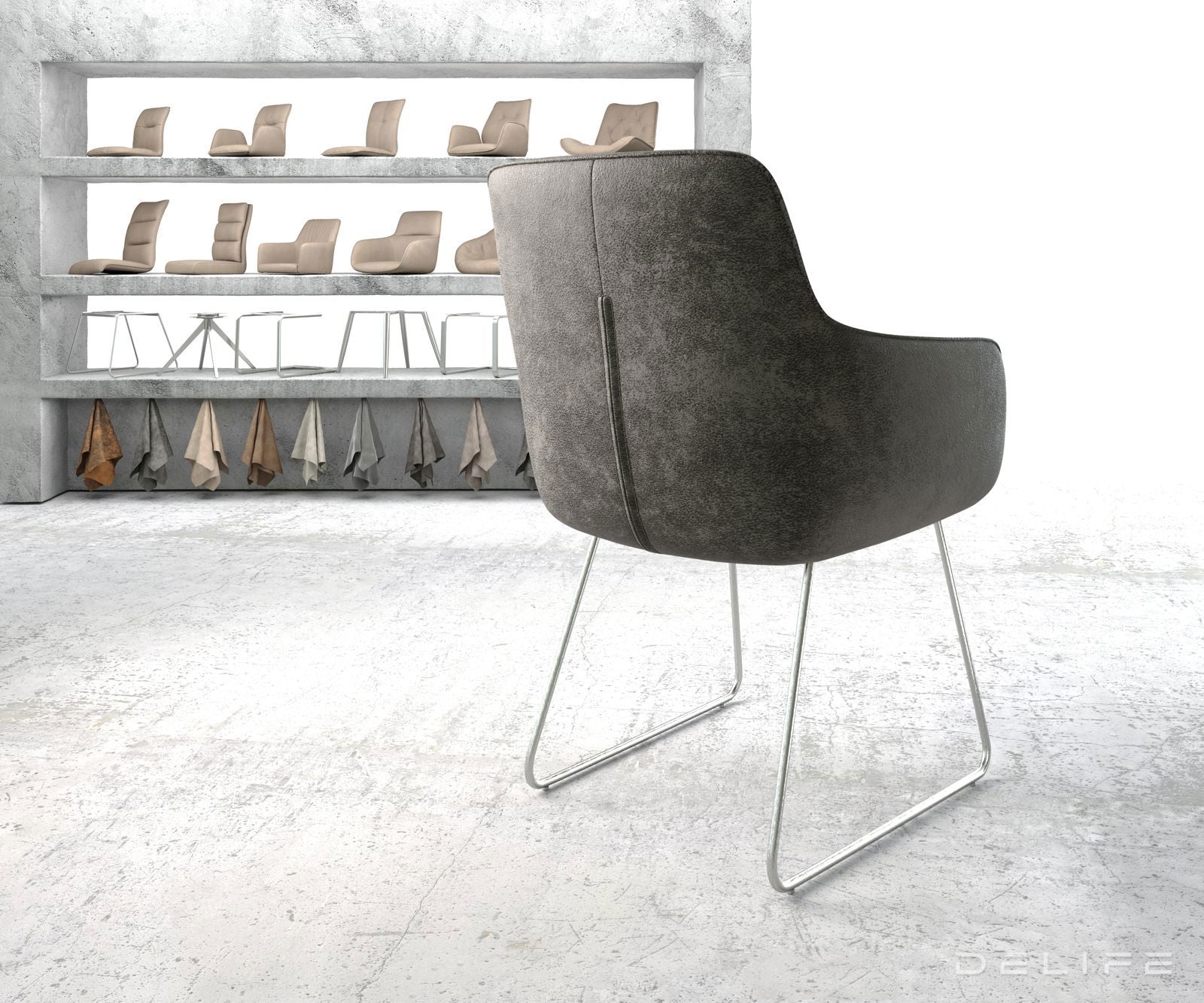 Jedilni stol Pejo, Material: Mikrofibra