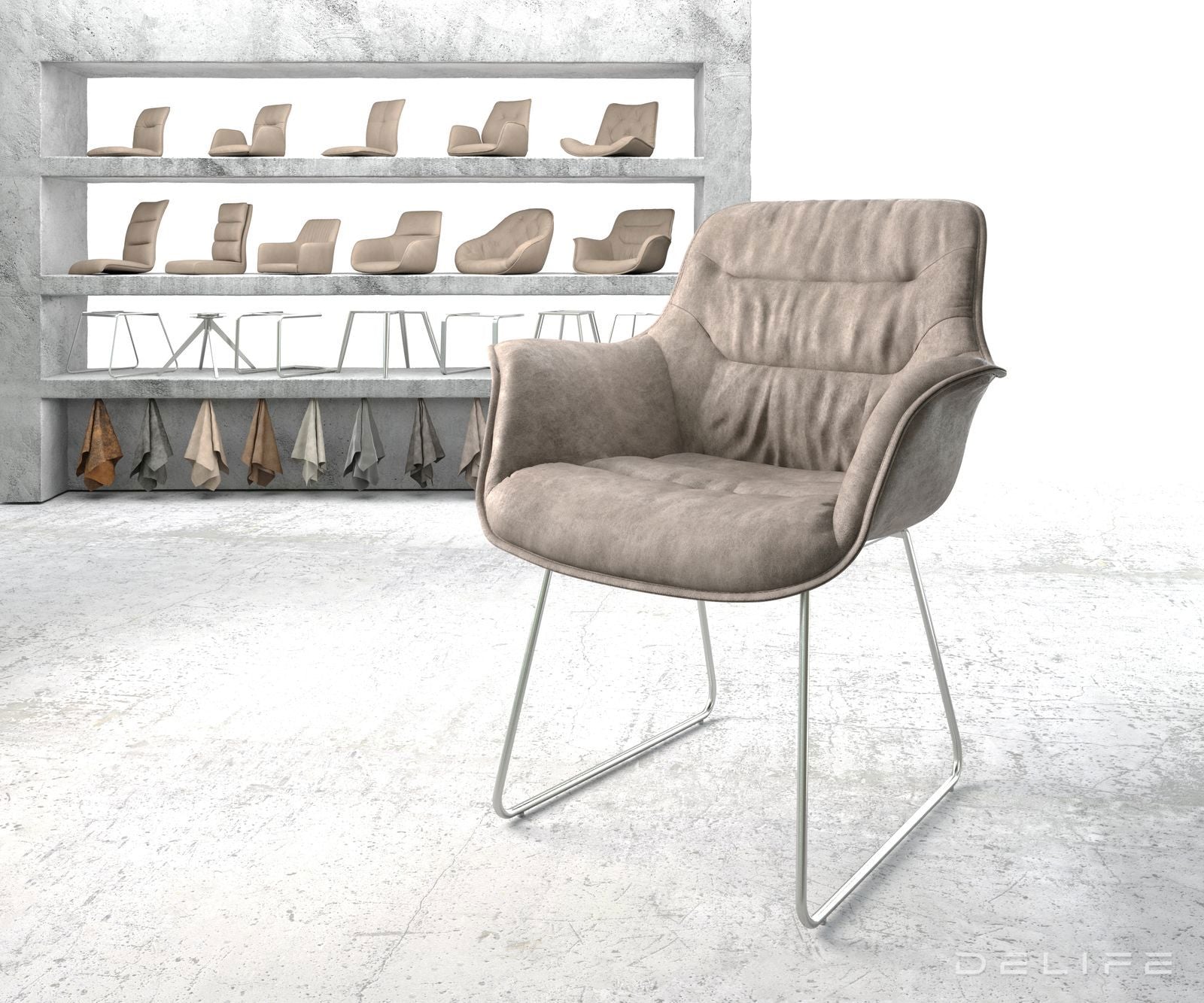 Jedilni stol Kaira, Material: Mikrofibra