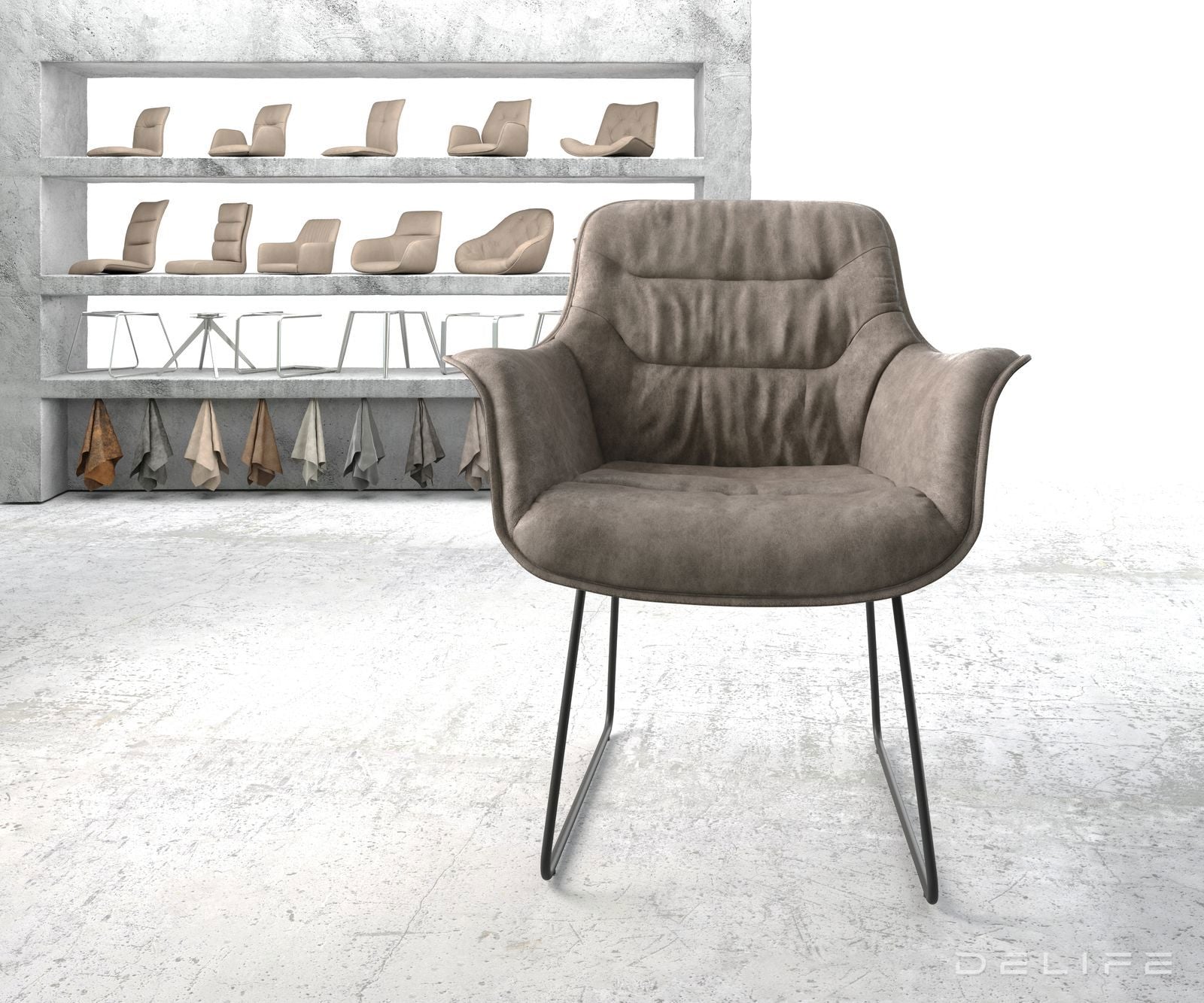 Jedilni stol Kaira, Material: Mikrofibra