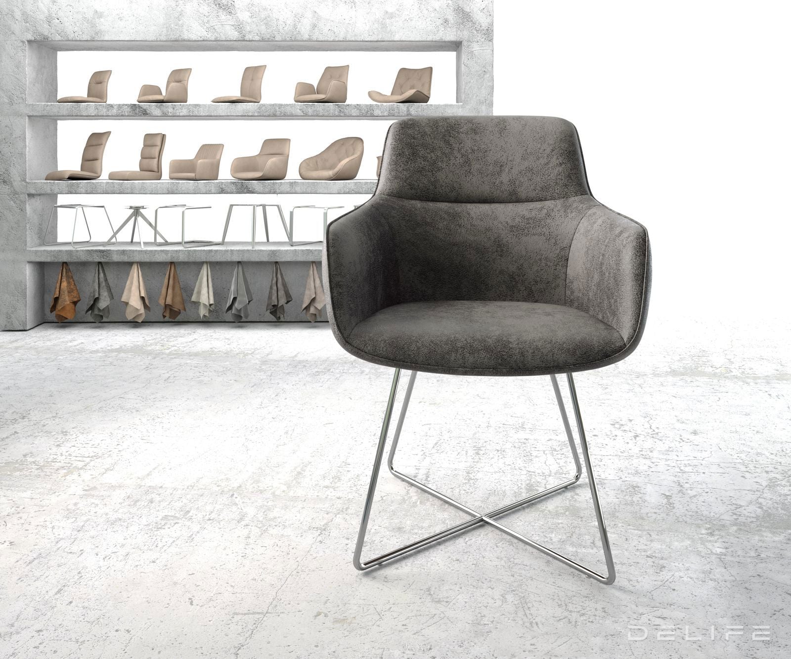 Jedilni stol Pejo, Material: Mikrofibra