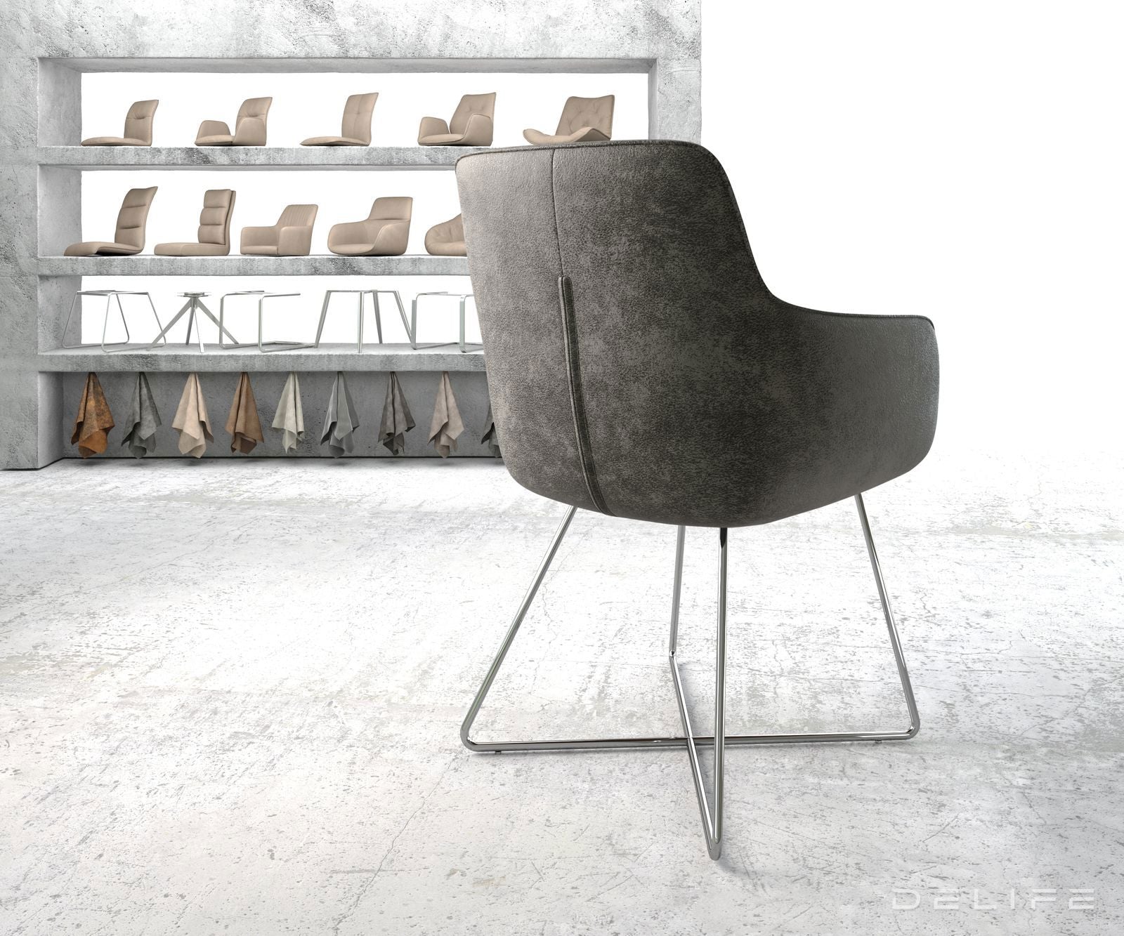 Jedilni stol Pejo, Material: Mikrofibra