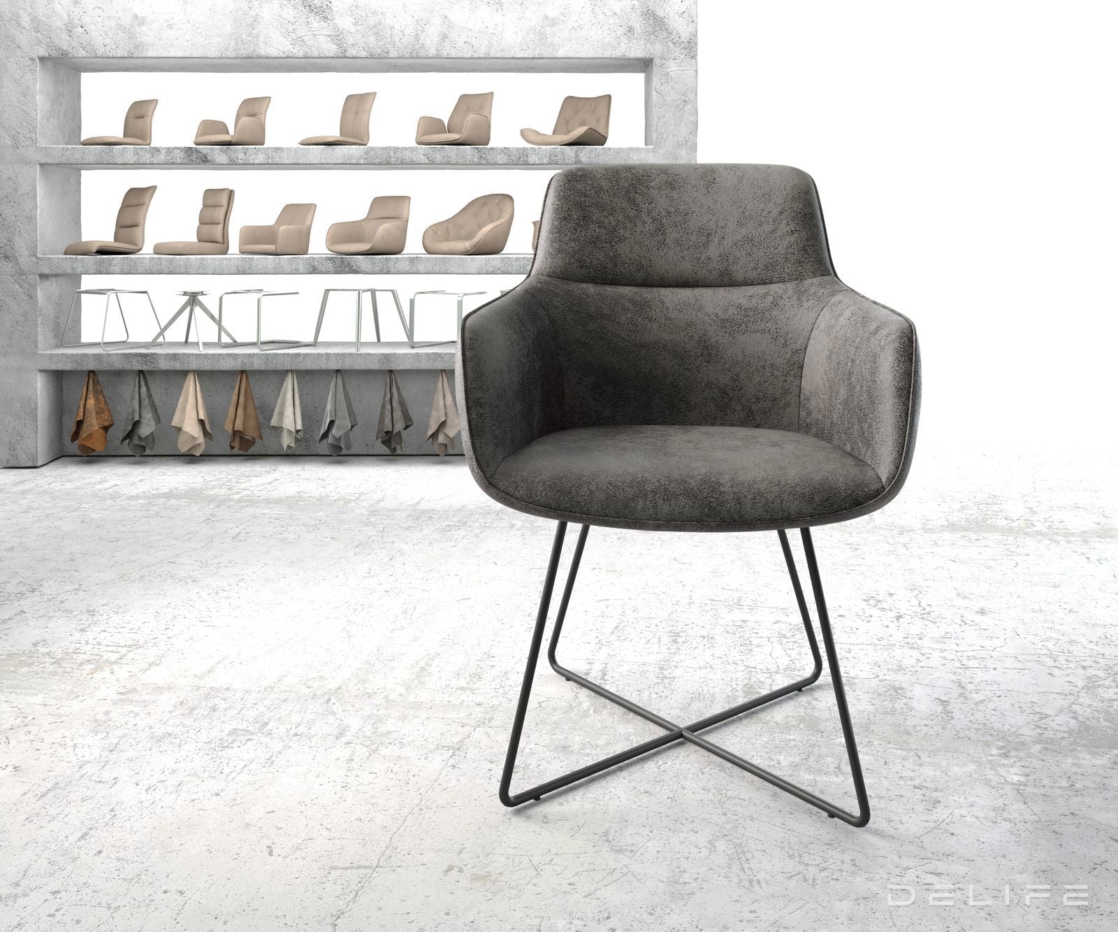 Jedilni stol Pejo, Material: Mikrofibra