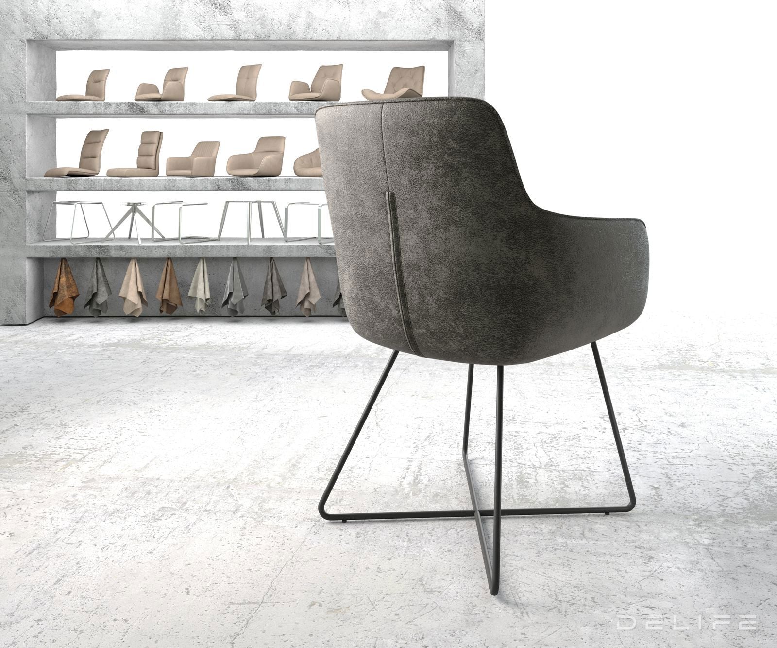 Jedilni stol Pejo, Material: Mikrofibra