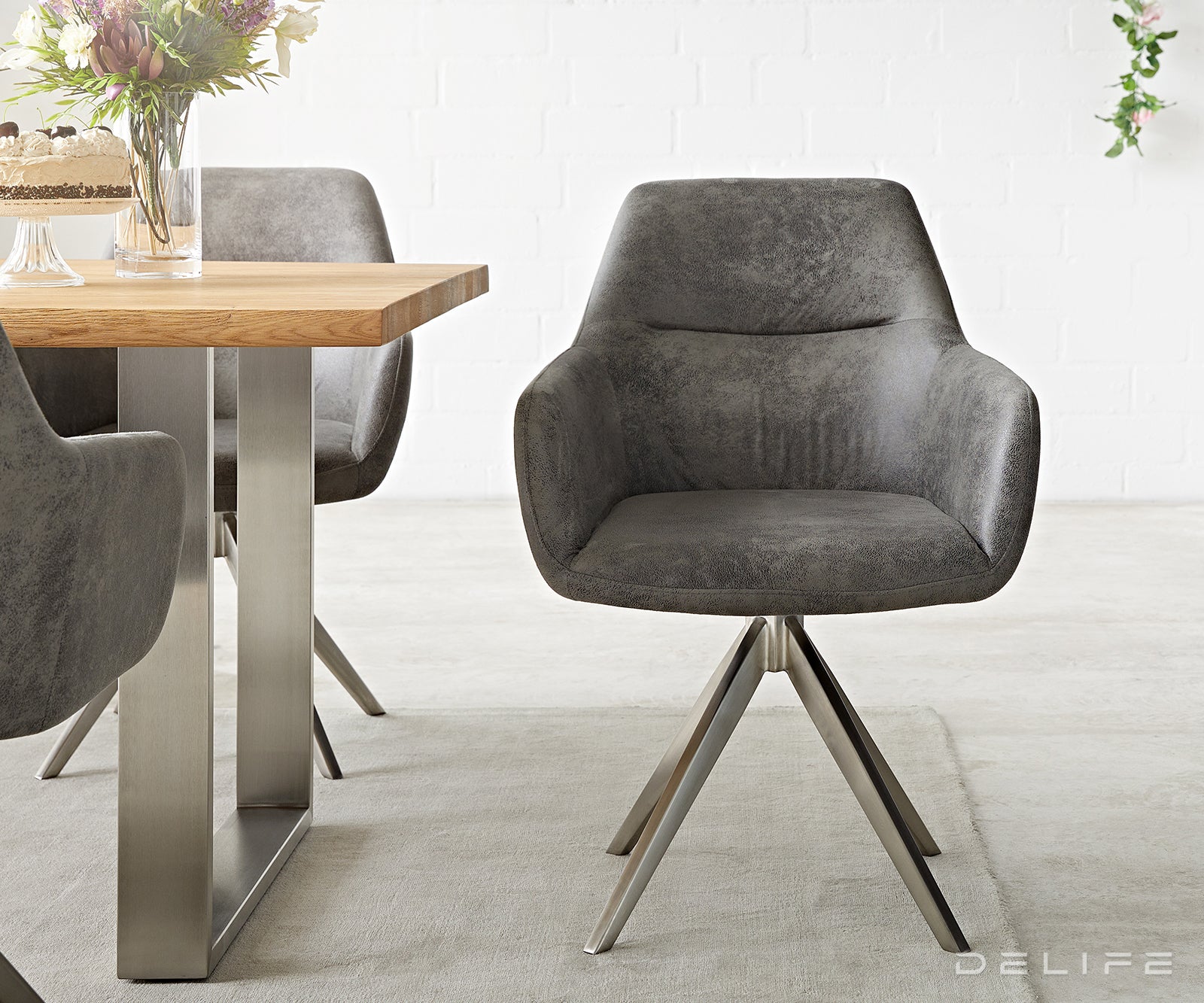 Jedilni stol Pejo, Material: Mikrofibra