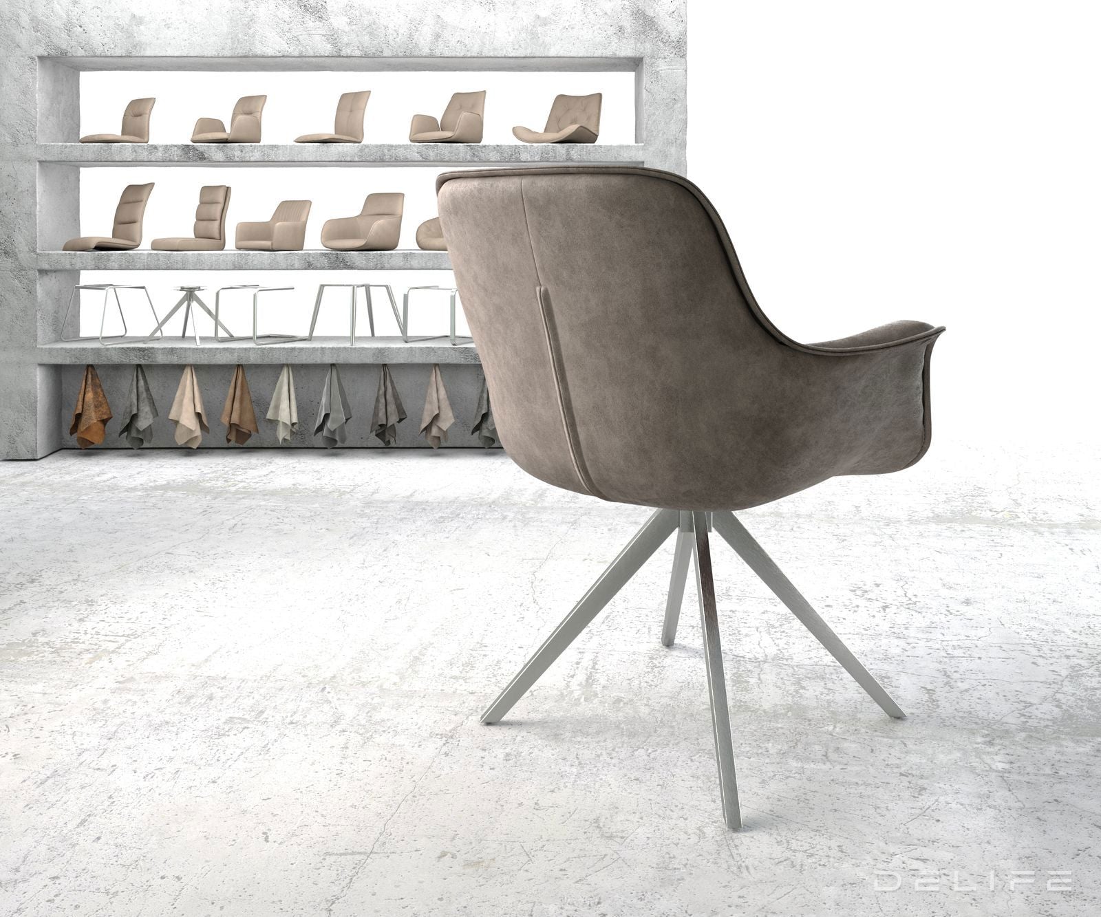 Jedilni stol Kaira, Material: Mikrofibra