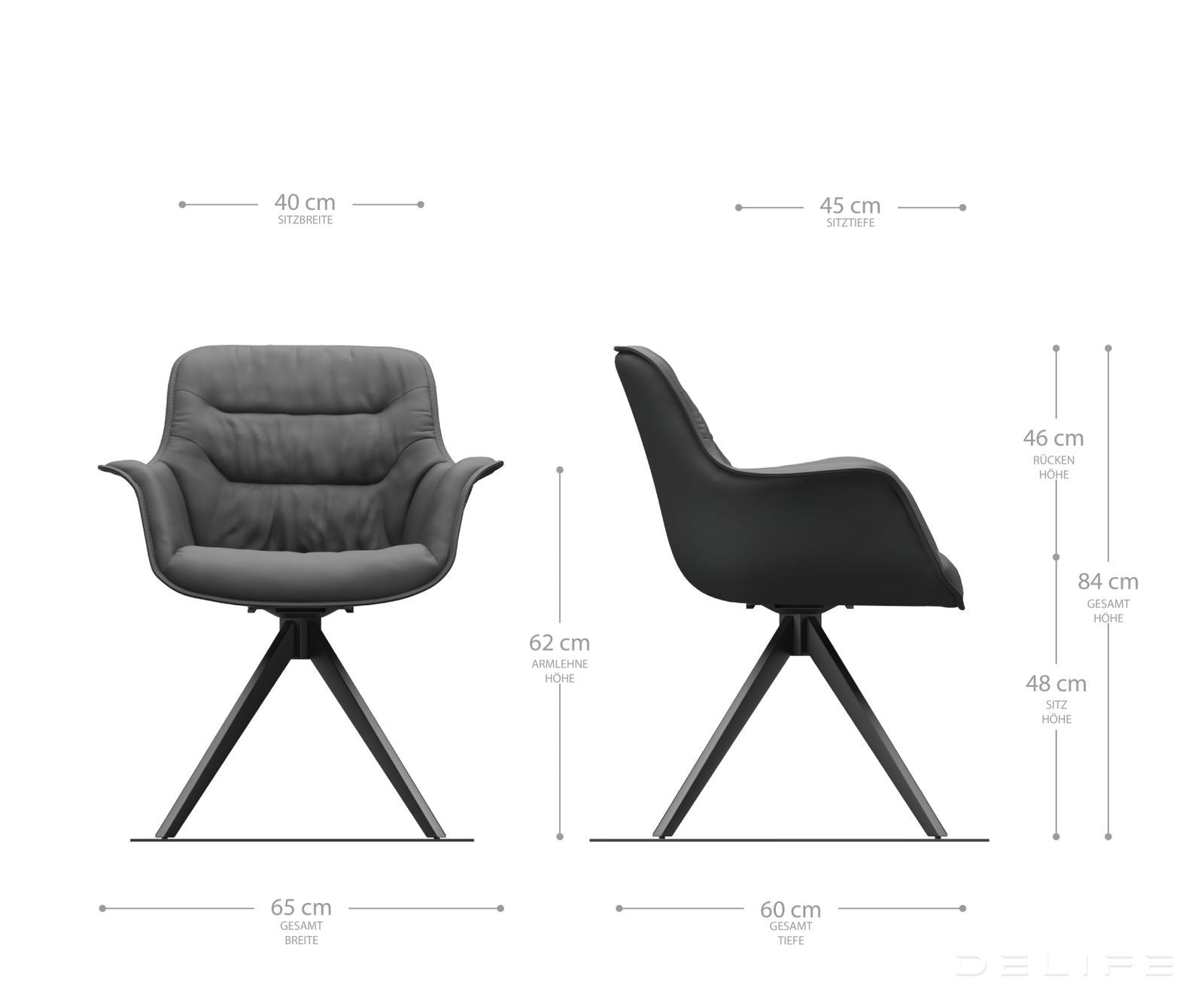 Jedilni stol Kaira, Material: Mikrofibra