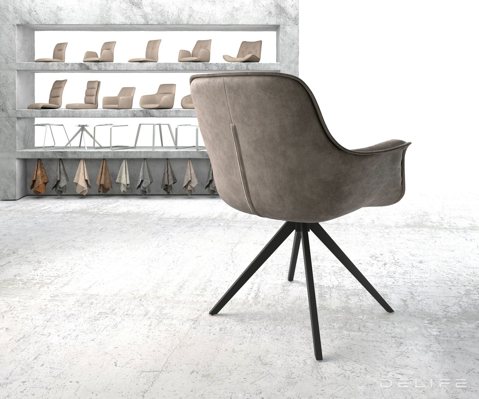 Jedilni stol Kaira, Material: Mikrofibra