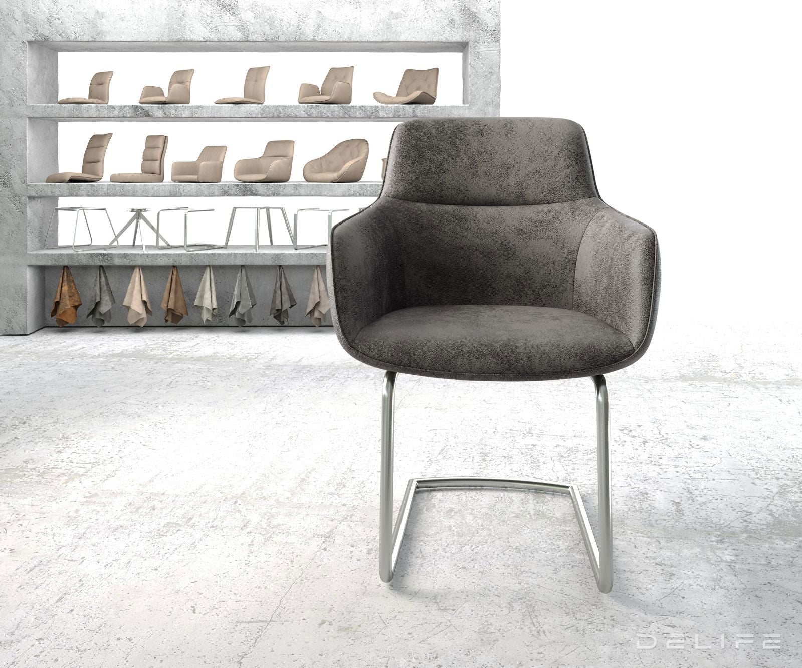 Jedilni stol Pejo, Material: Mikrofibra