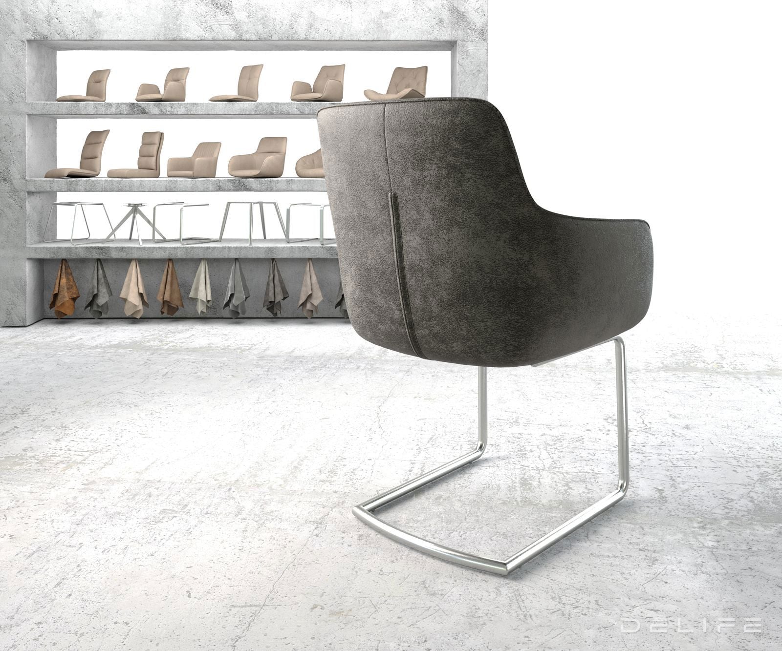 Jedilni stol Pejo, Material: Mikrofibra