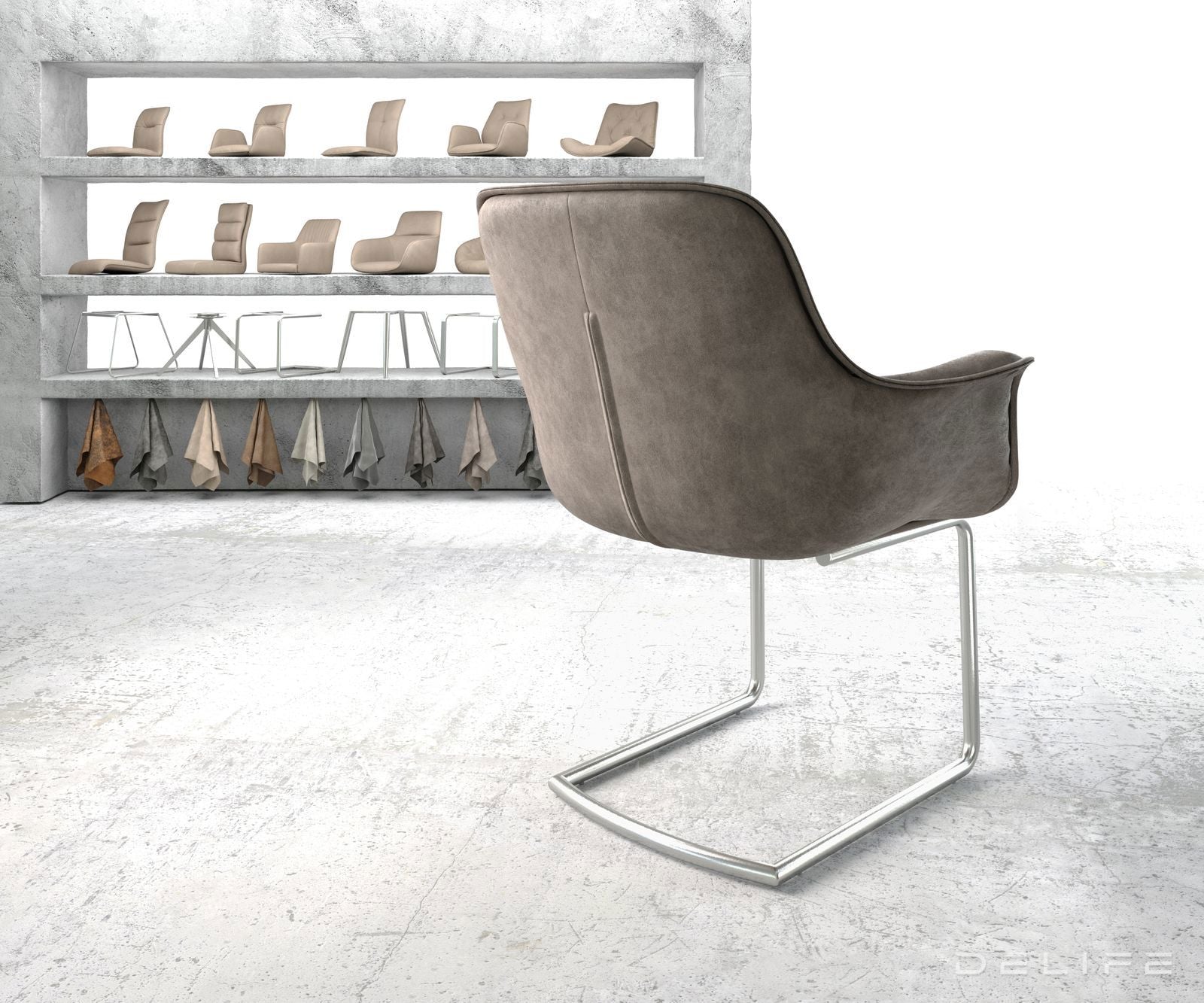 Jedilni stol Kaira, Material: Mikrofibra