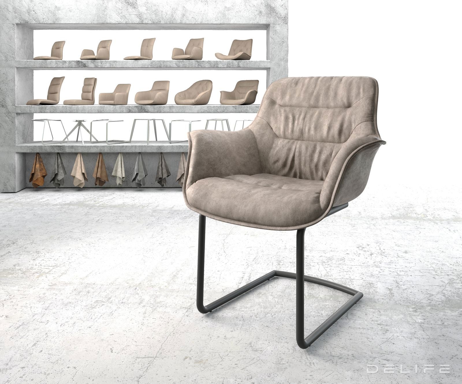 Jedilni stol Kaira, Material: Mikrofibra