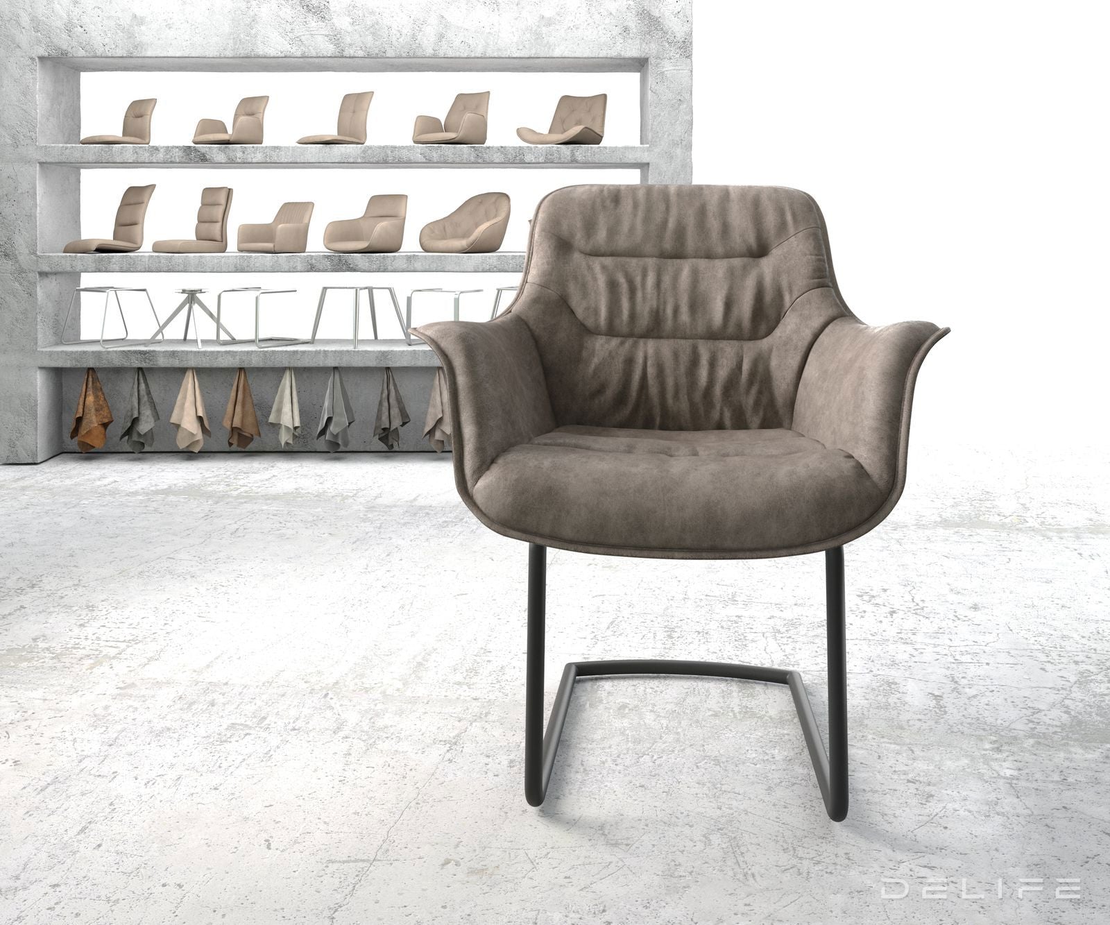 Jedilni stol Kaira, Material: Mikrofibra