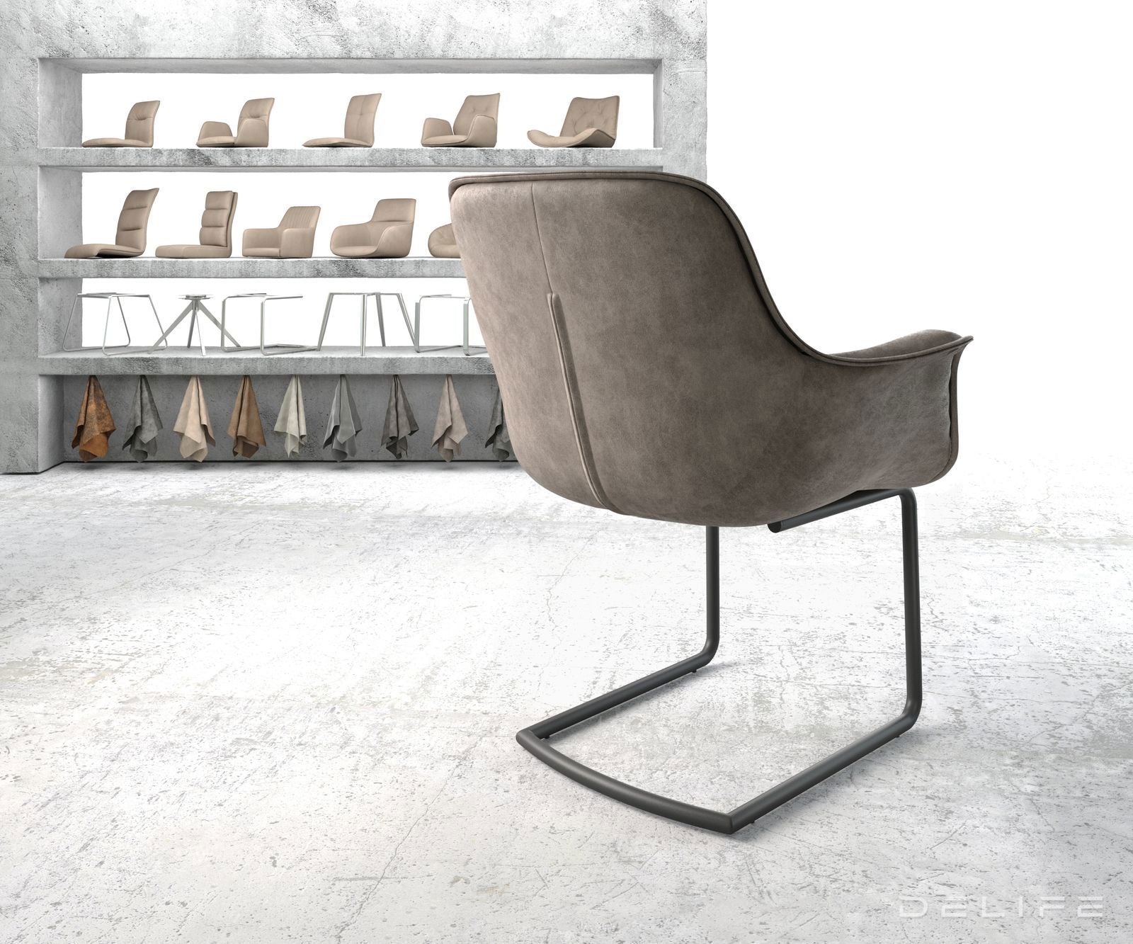 Jedilni stol Kaira, Material: Mikrofibra