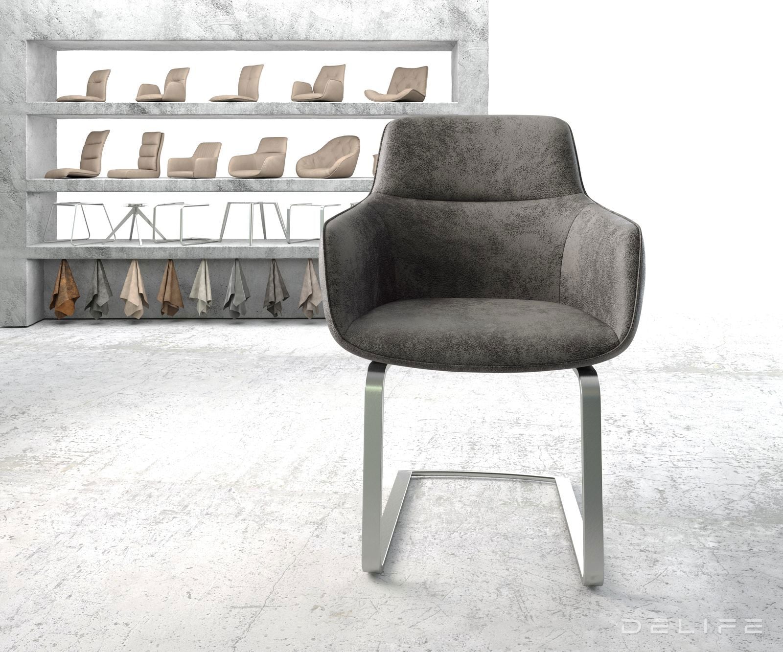 Jedilni stol Pejo, Material: Mikrofibra