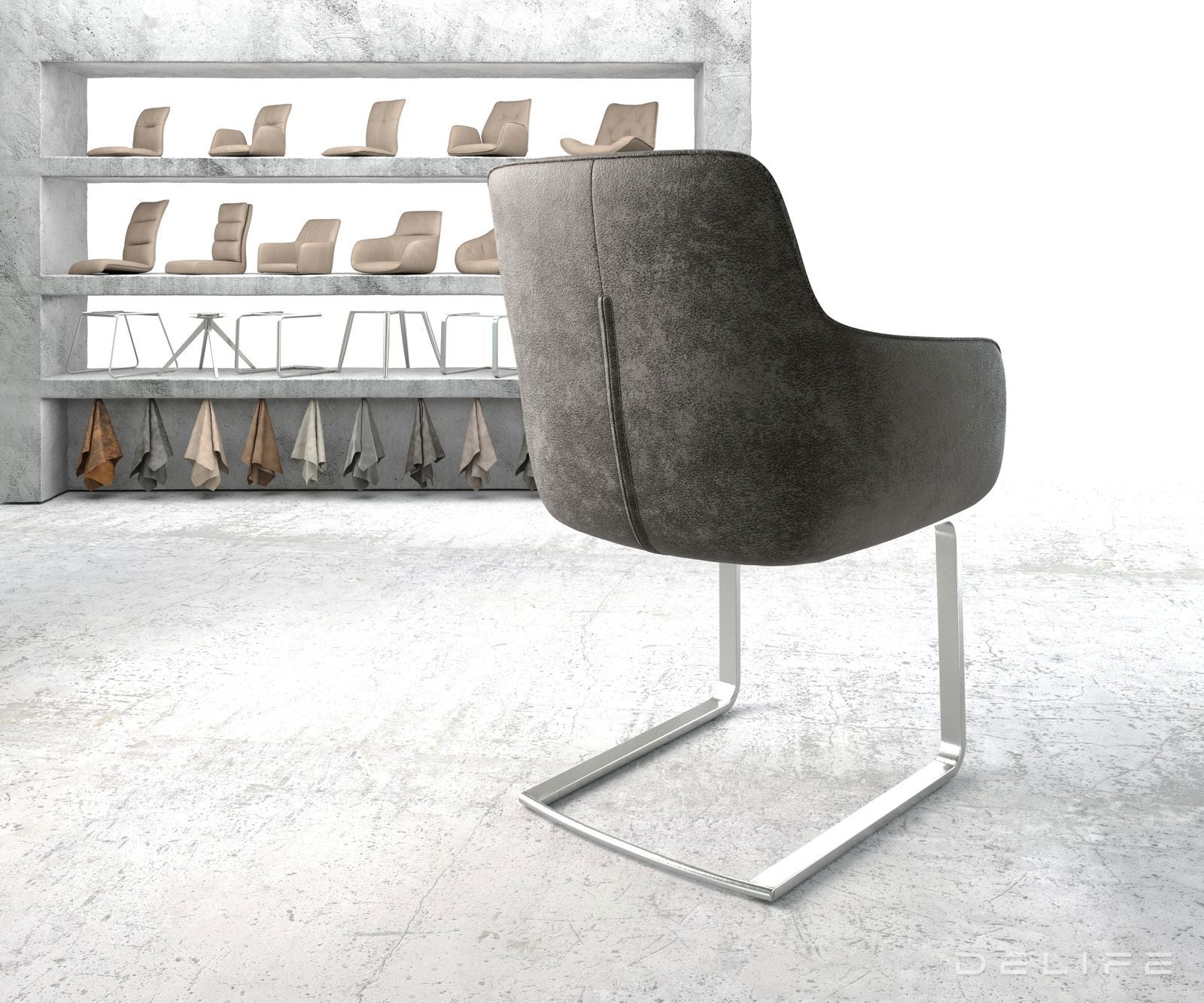 Jedilni stol Pejo, Material: Mikrofibra