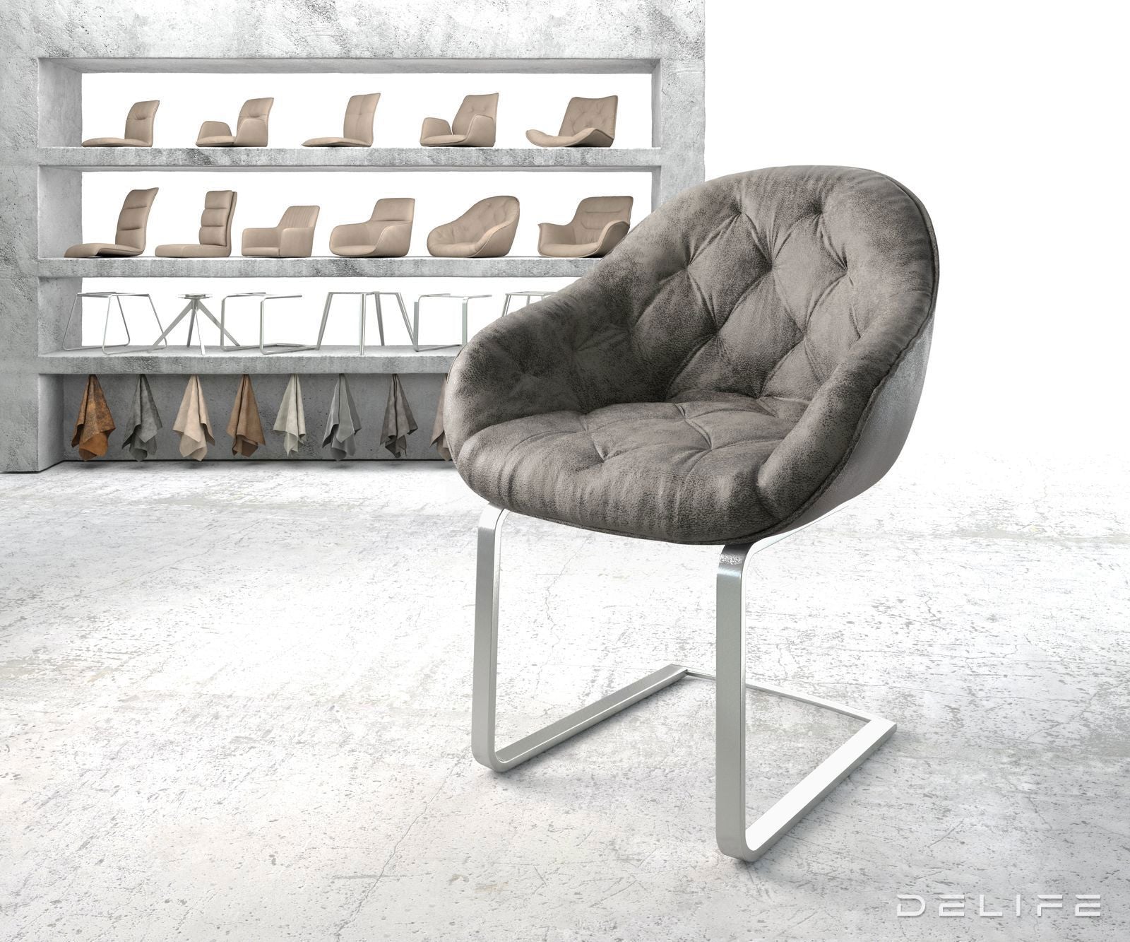 Jedilni stol Gaio, Material: Mikrofibra