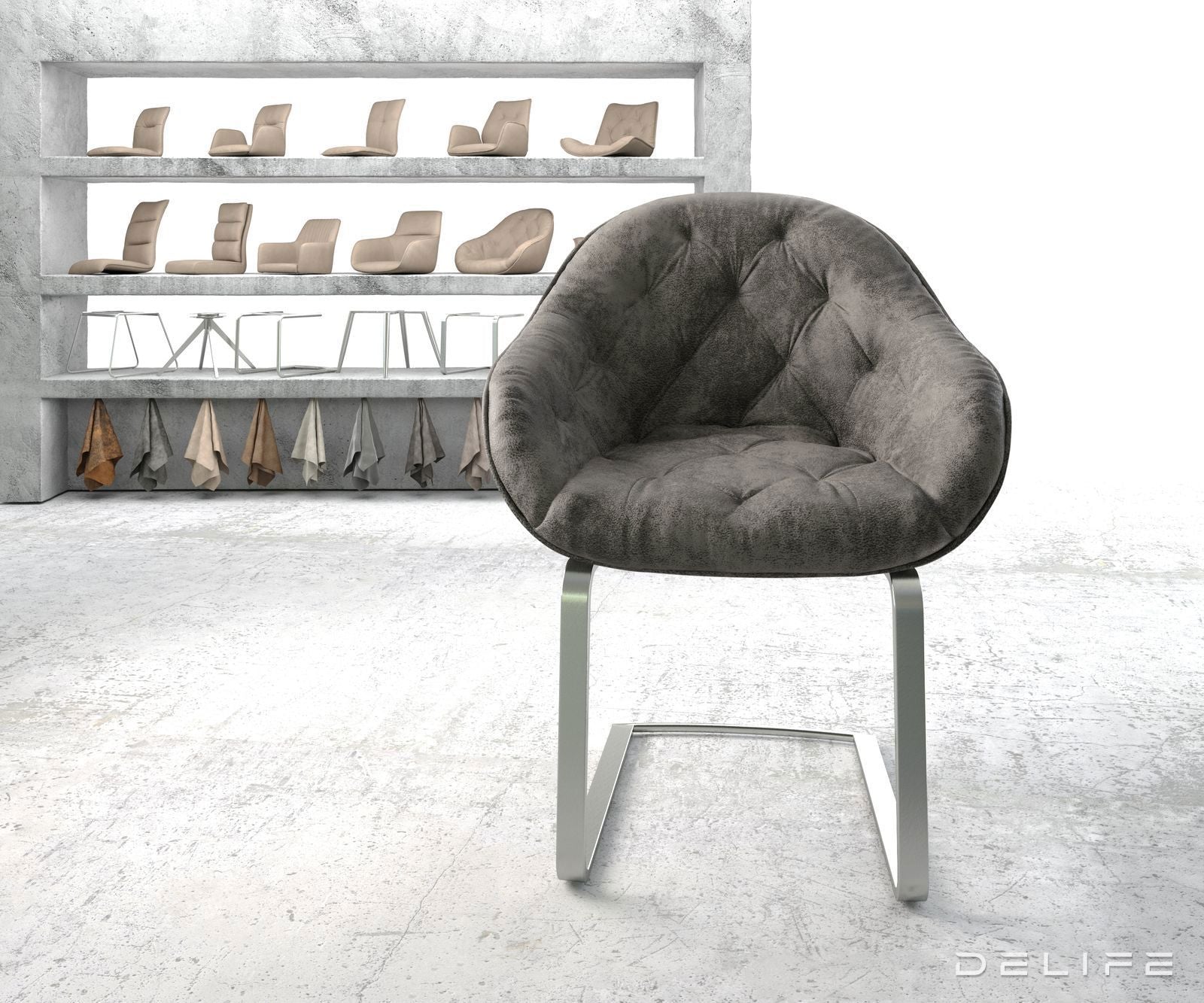 Jedilni stol Gaio, Material: Mikrofibra