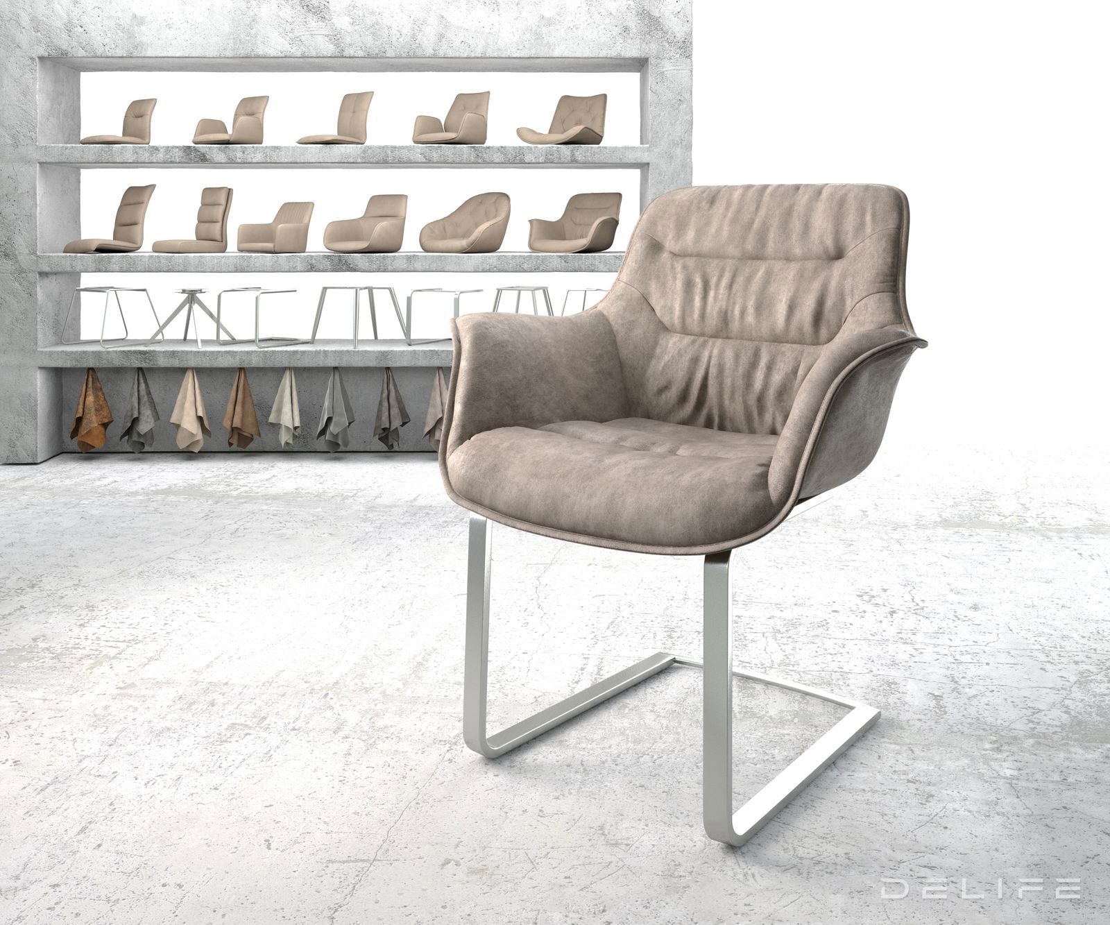 Jedilni stol Kaira, Material: Mikrofibra