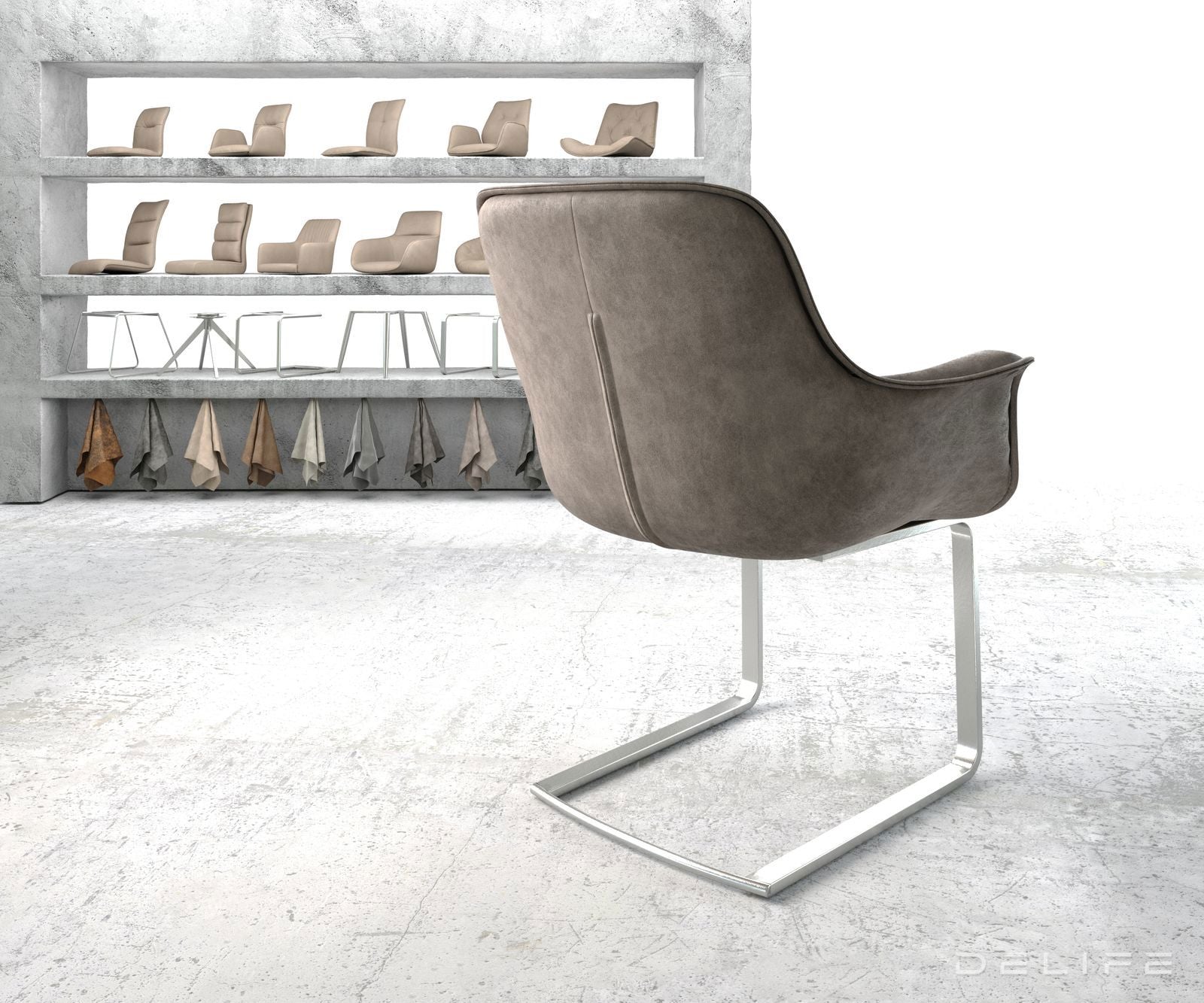 Jedilni stol Kaira, Material: Mikrofibra