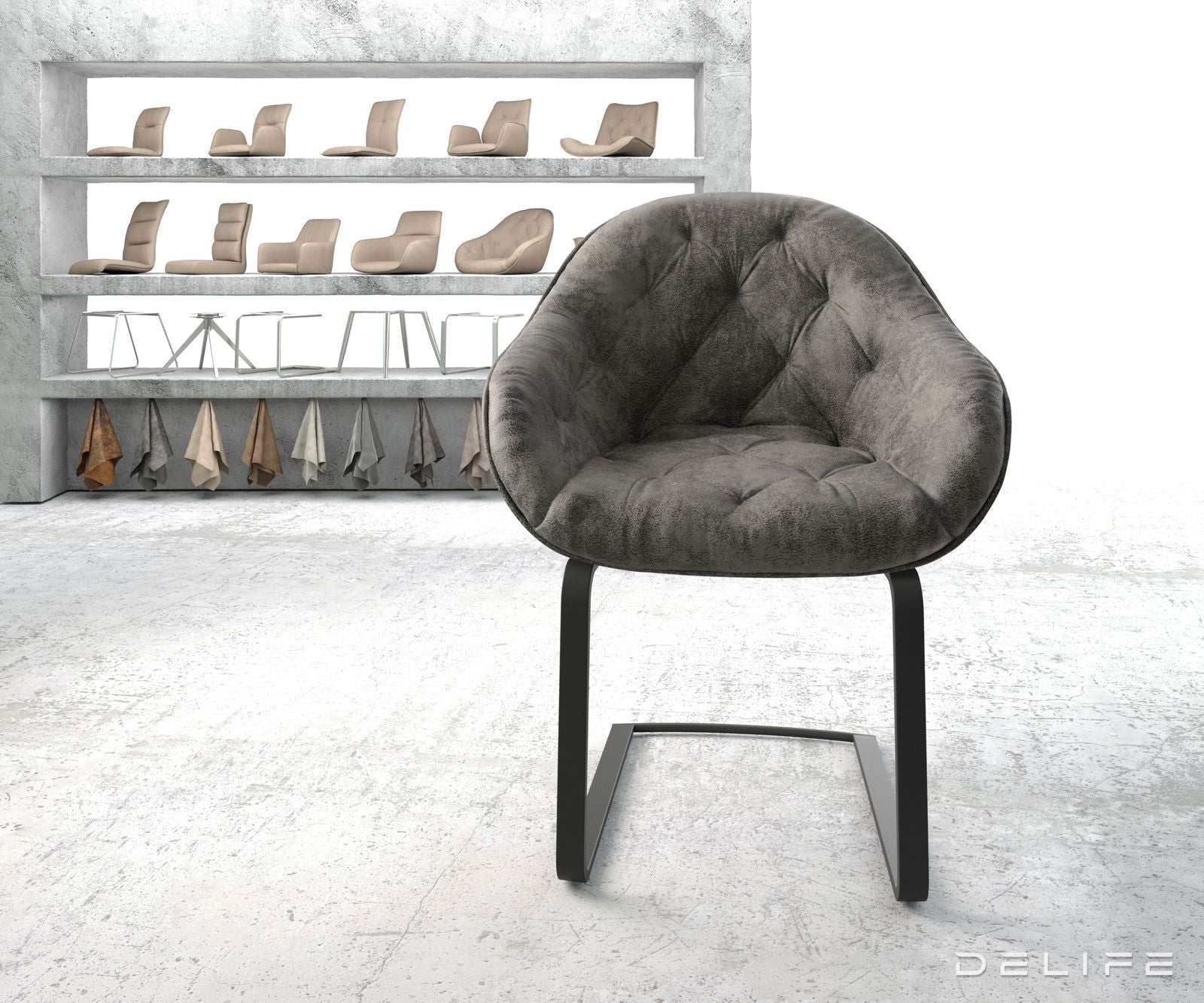 Jedilni stol Gaio, Material: Mikrofibra