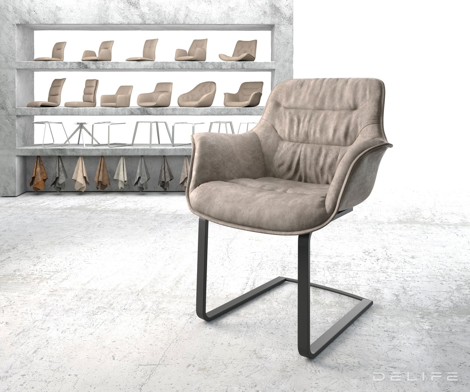 Jedilni stol Kaira, Material: Mikrofibra