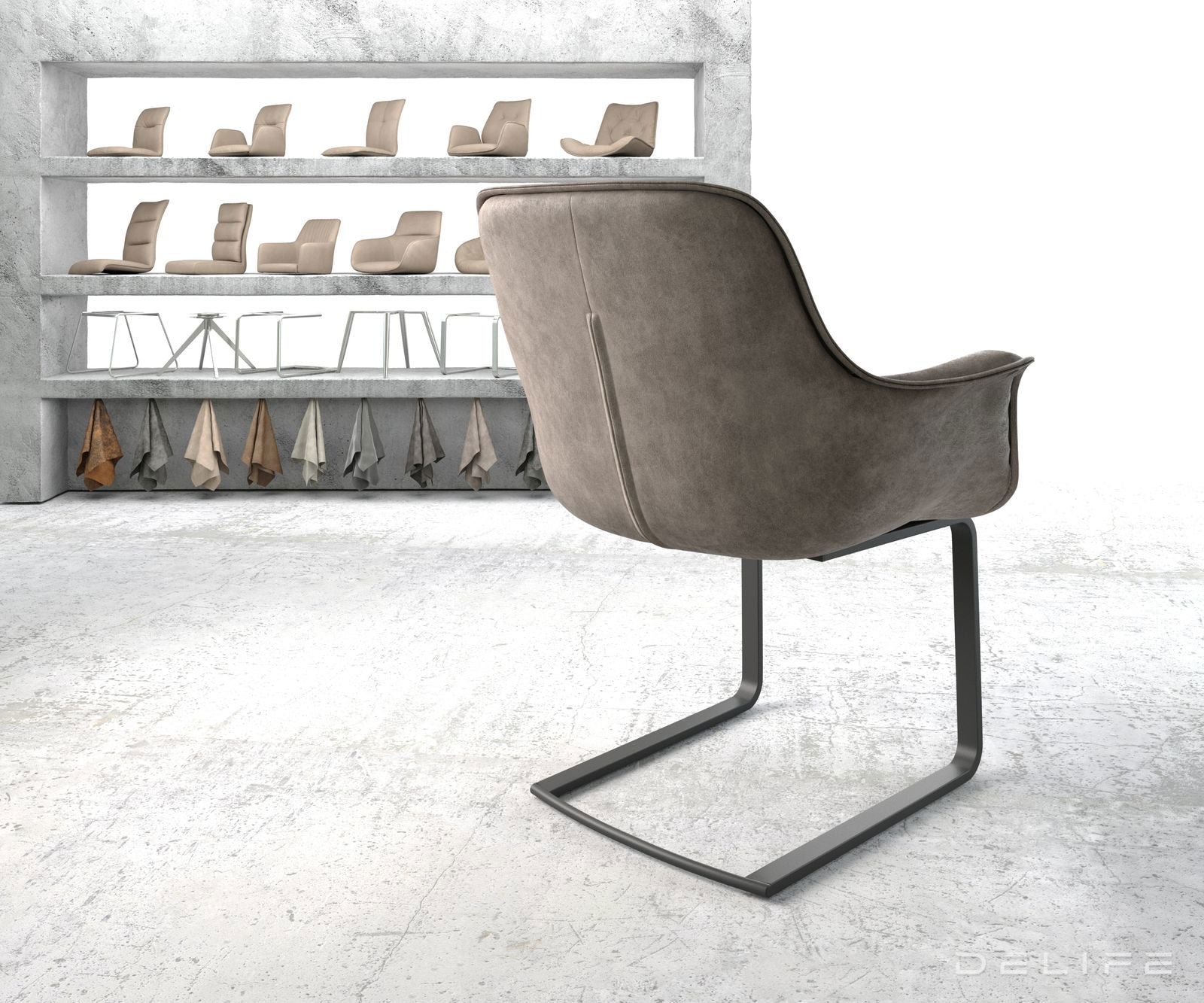 Jedilni stol Kaira, Material: Mikrofibra