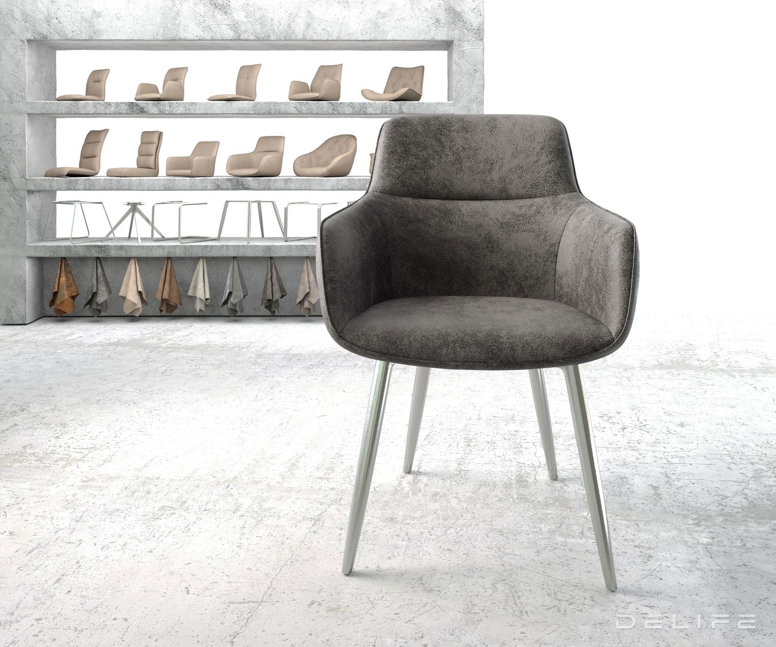 Jedilni stol Pejo, Material: Mikrofibra