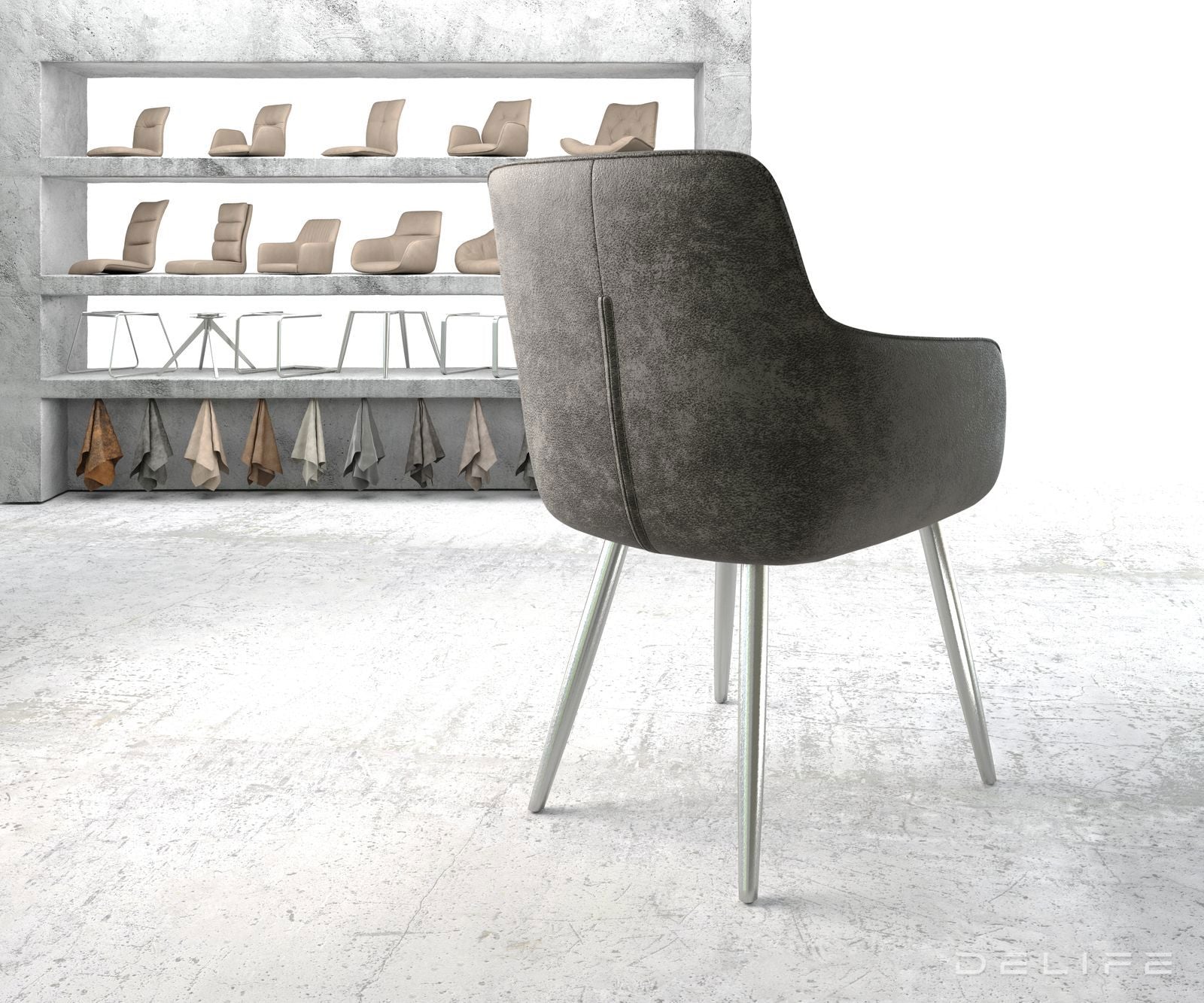 Jedilni stol Pejo, Material: Mikrofibra