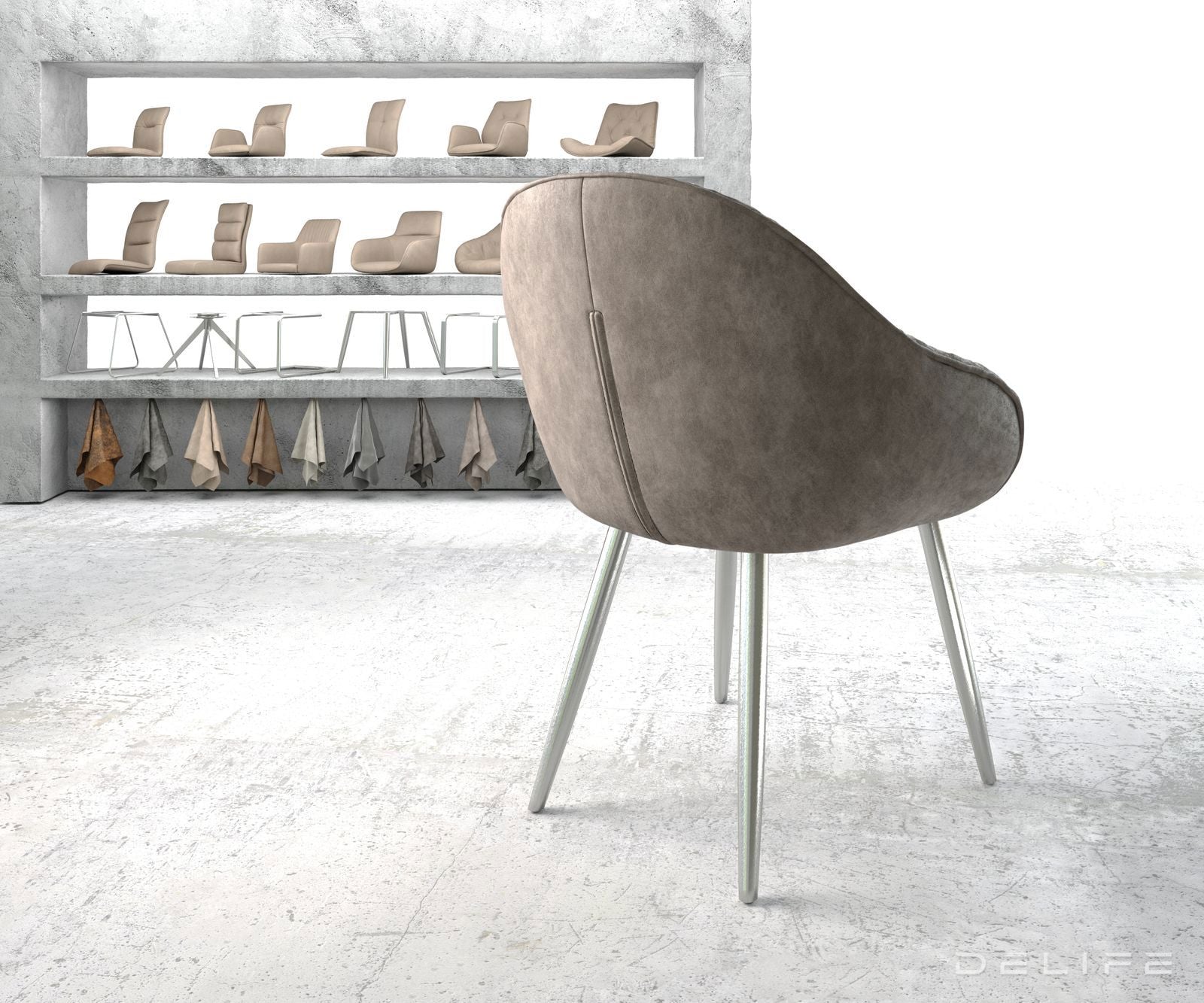 Jedilni stol Gaio, Material: Mikrofibra