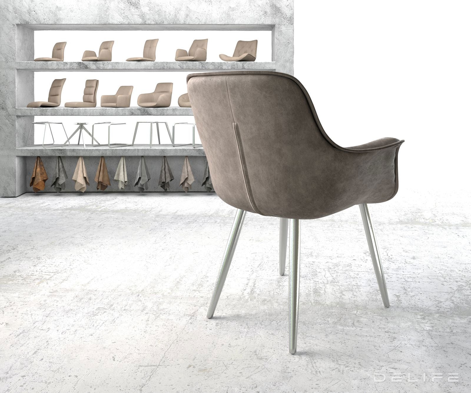 Jedilni stol Kaira, Material: Mikrofibra