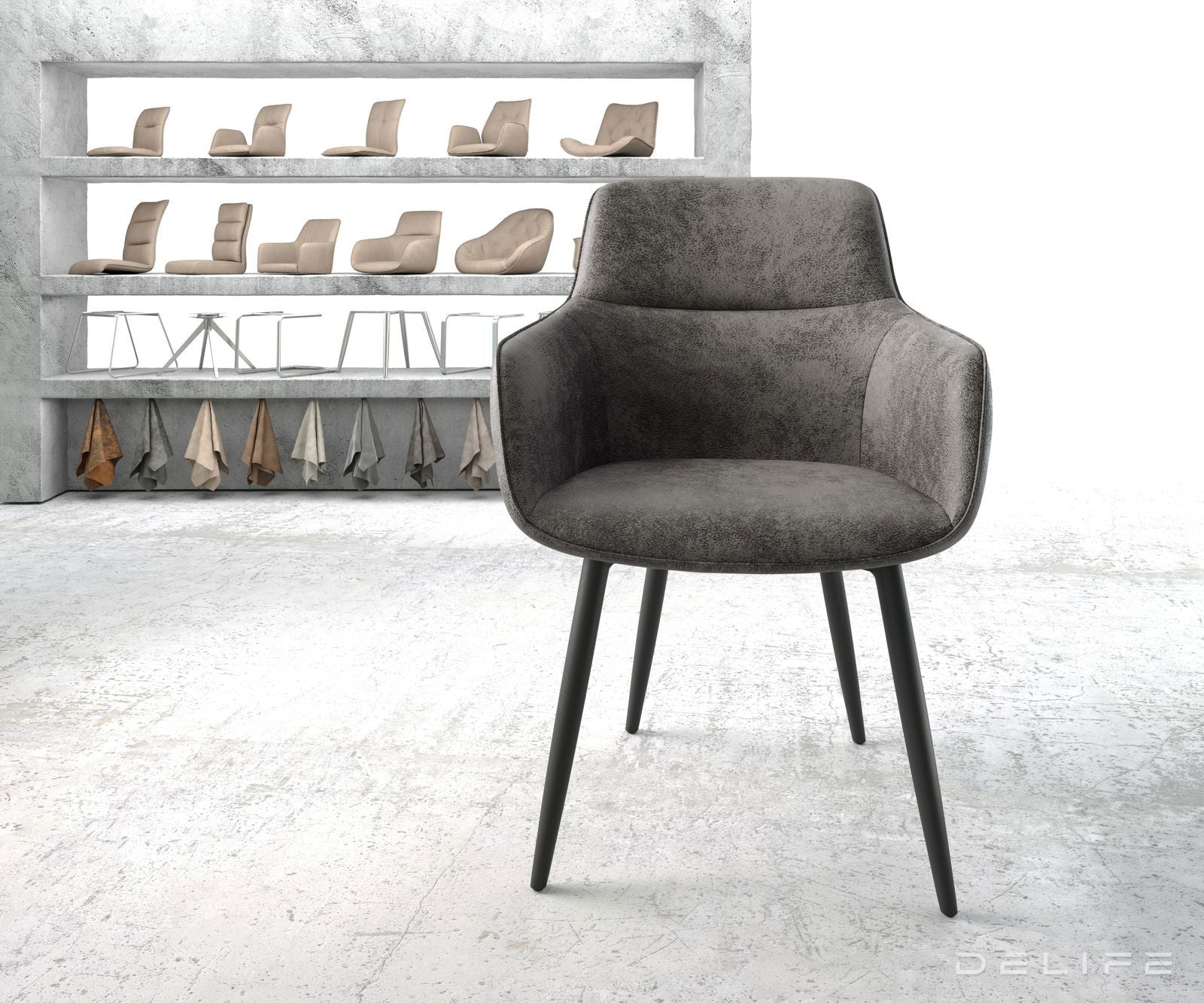 Jedilni stol Pejo, Material: Mikrofibra