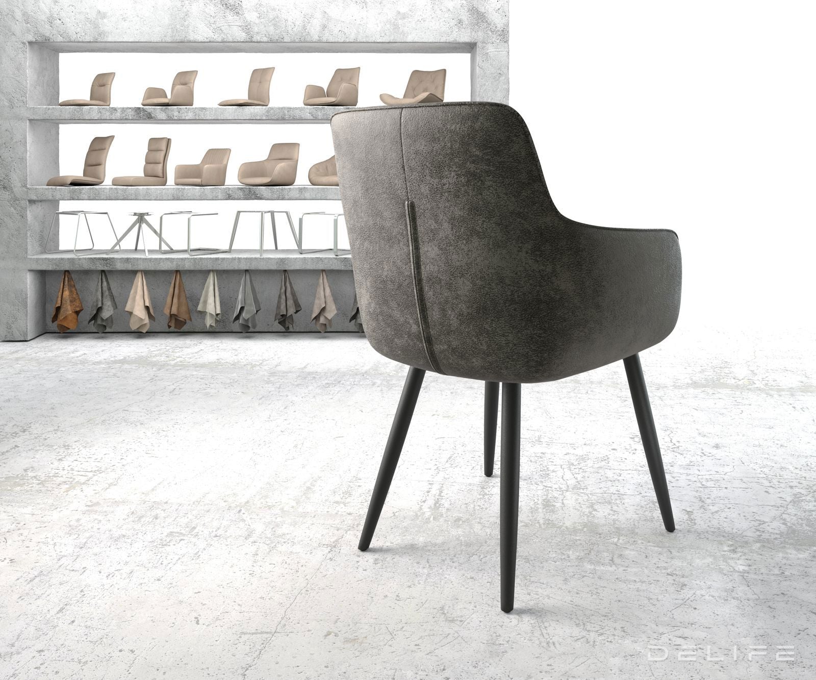 Jedilni stol Pejo, Material: Mikrofibra