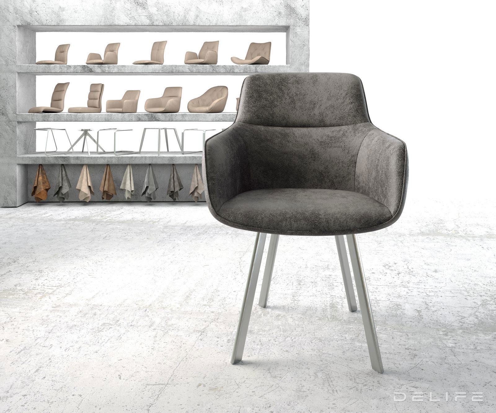 Jedilni stol Pejo, Material: Mikrofibra