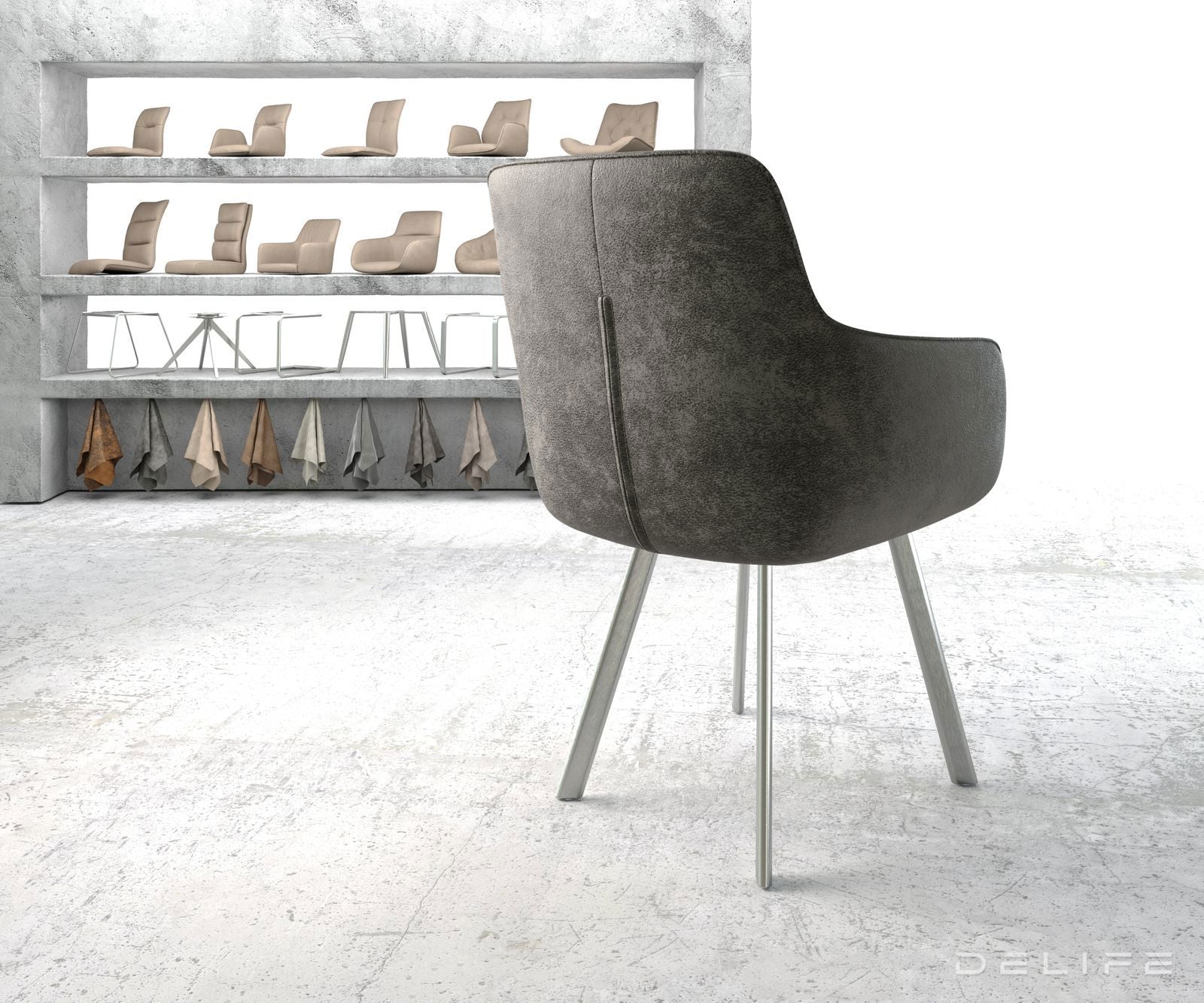 Jedilni stol Pejo, Material: Mikrofibra