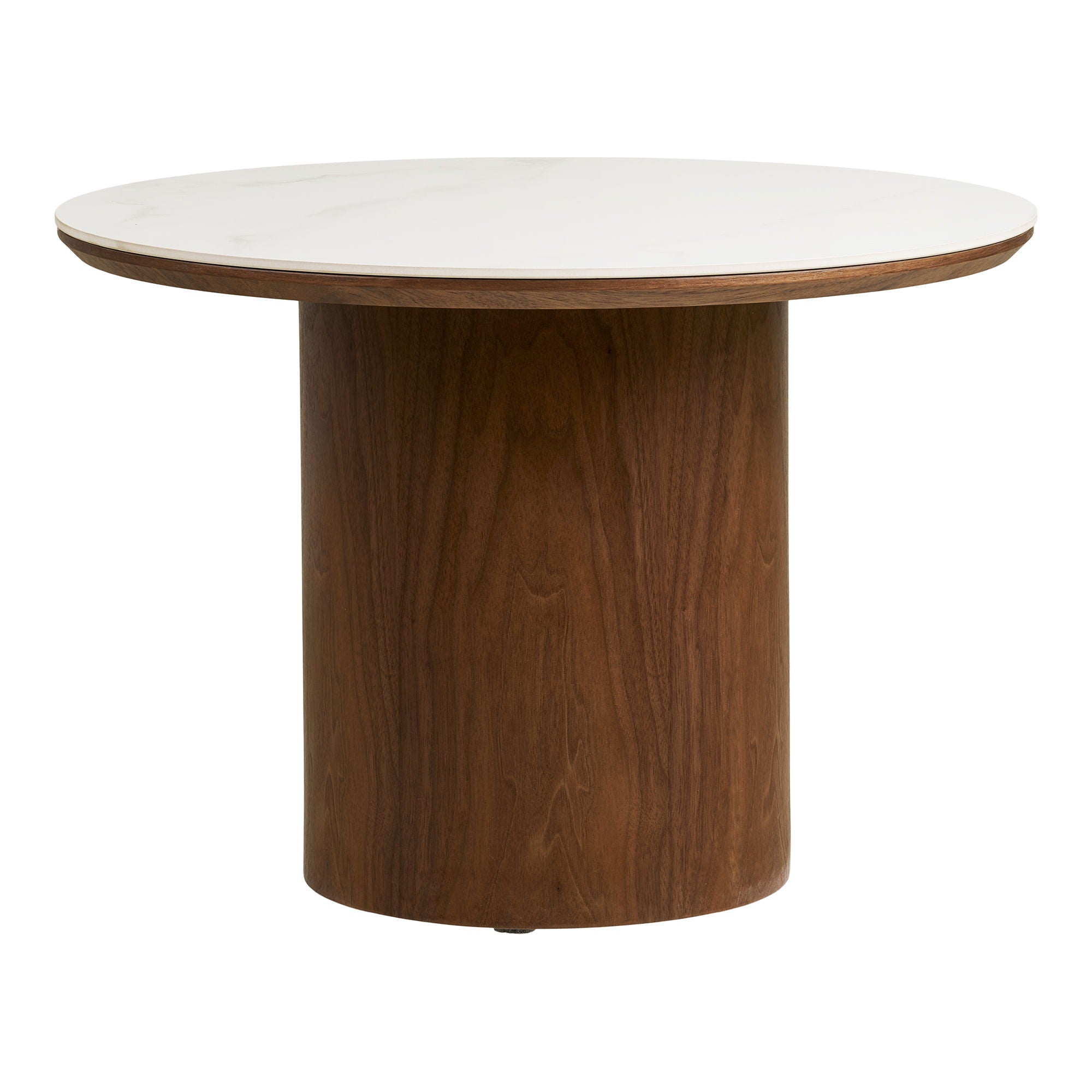 Klubska mizica Noli, material: keramika/furnir
