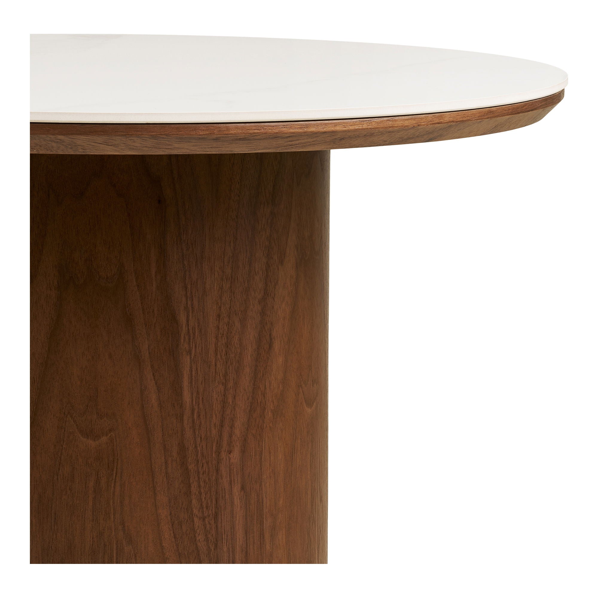 Klubska mizica Noli, material: keramika/furnir