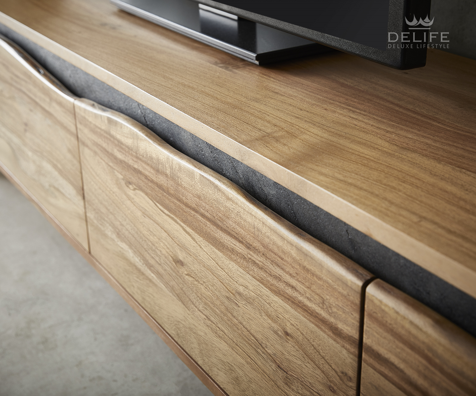 Predalnik Stonegrace 220x35cm, Material: Akacija