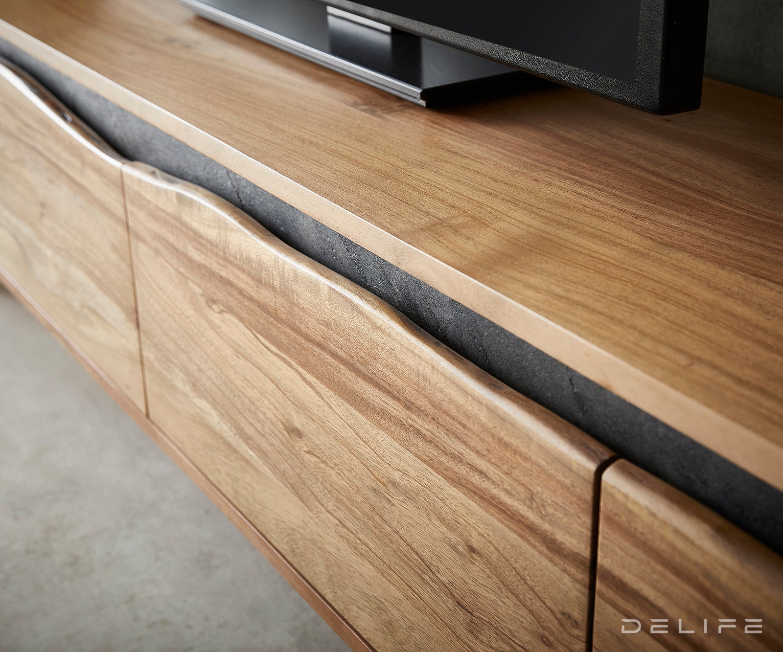 Predalnik Stonegrace 220x35cm, Material: Akacija