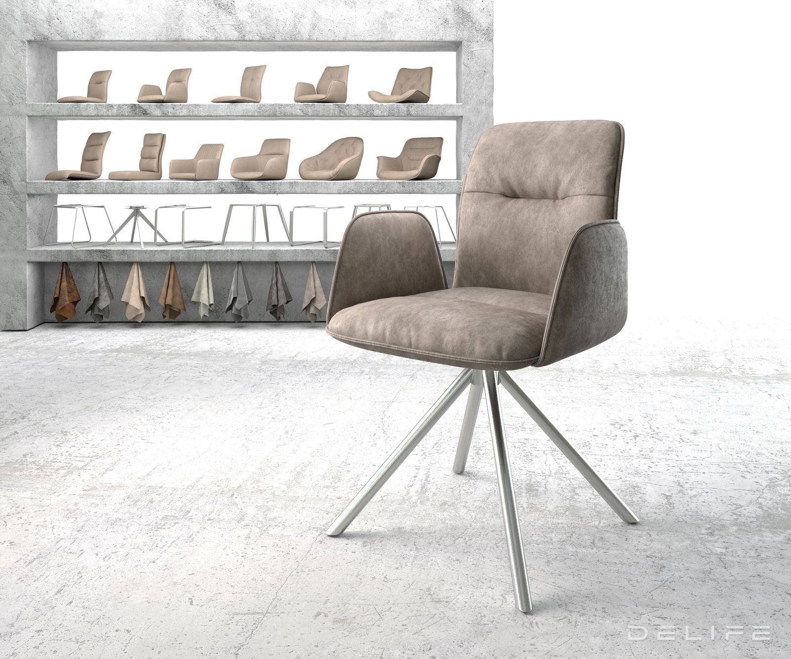 Jedilni stol Vinja, Material: Mikrofibra