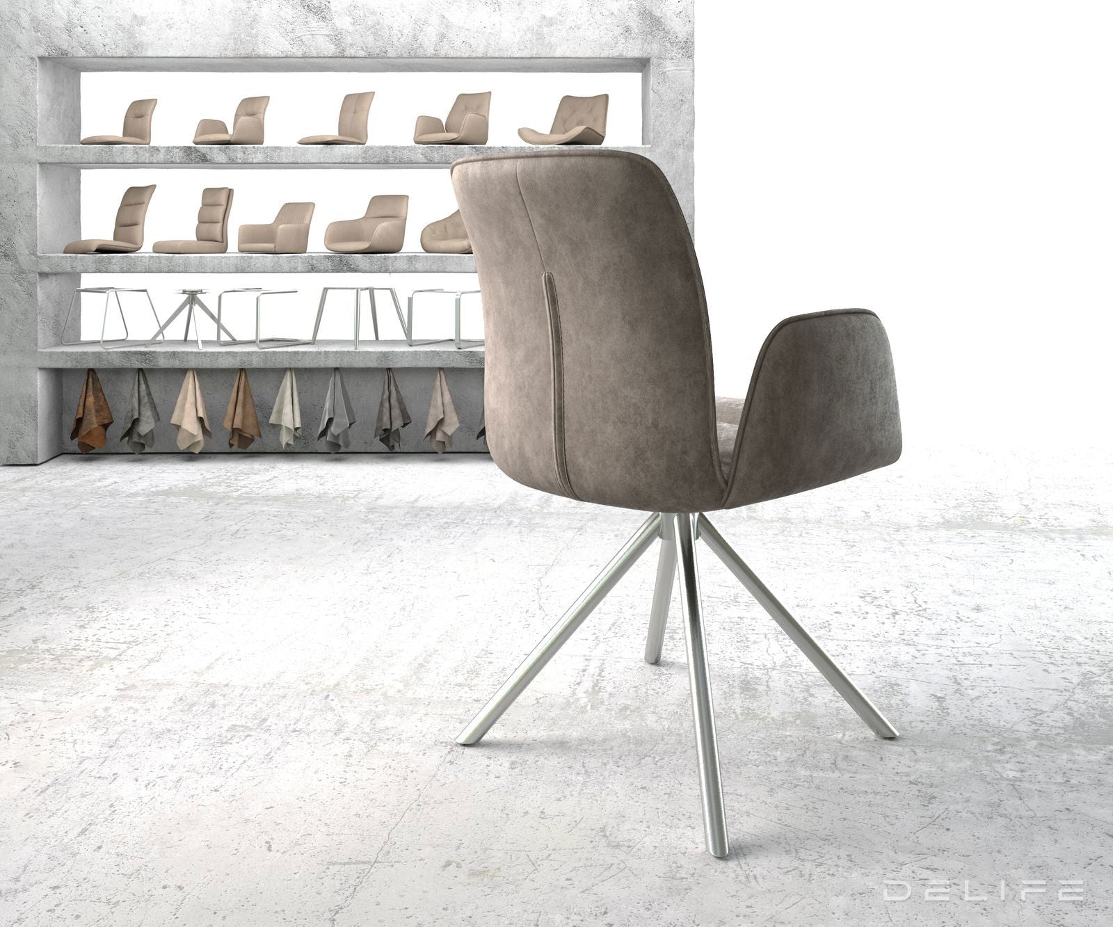 Jedilni stol Vinja, Material: Mikrofibra