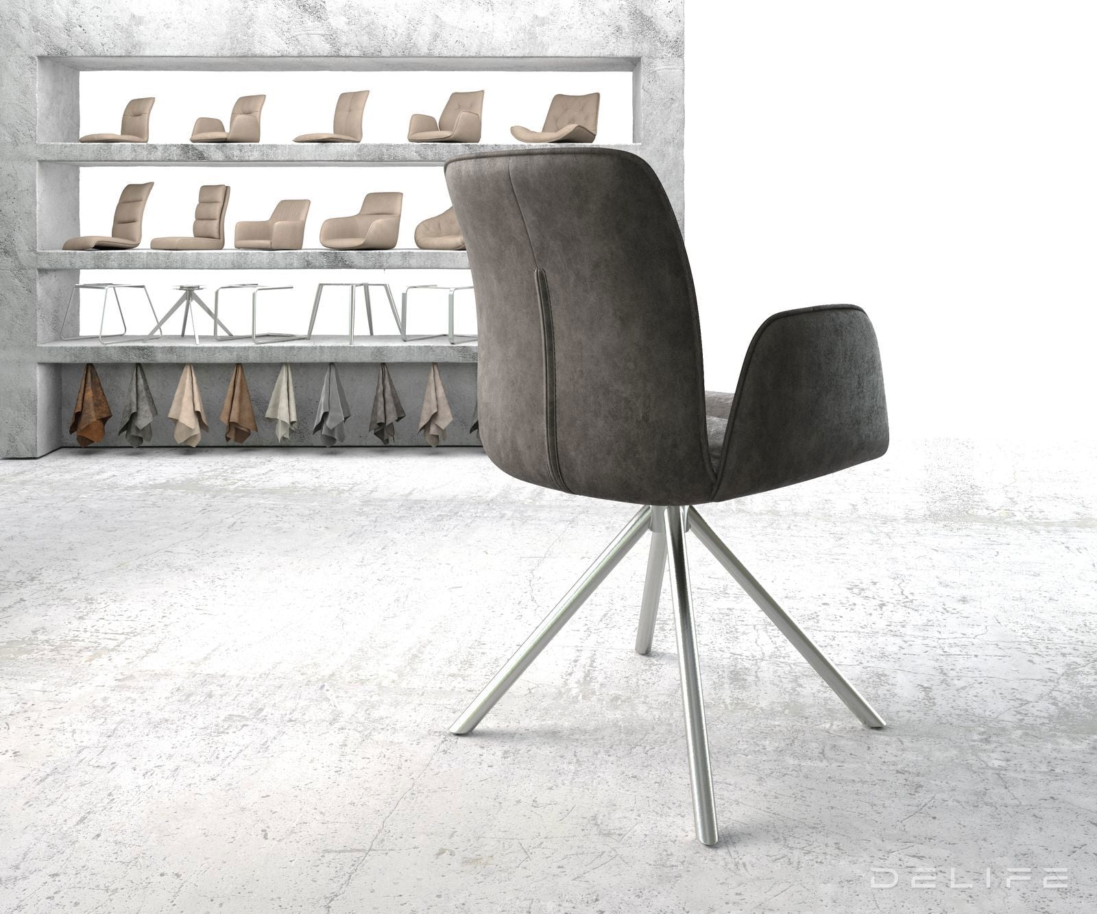 Jedilni stol Vinja, Material: Mikrofibra