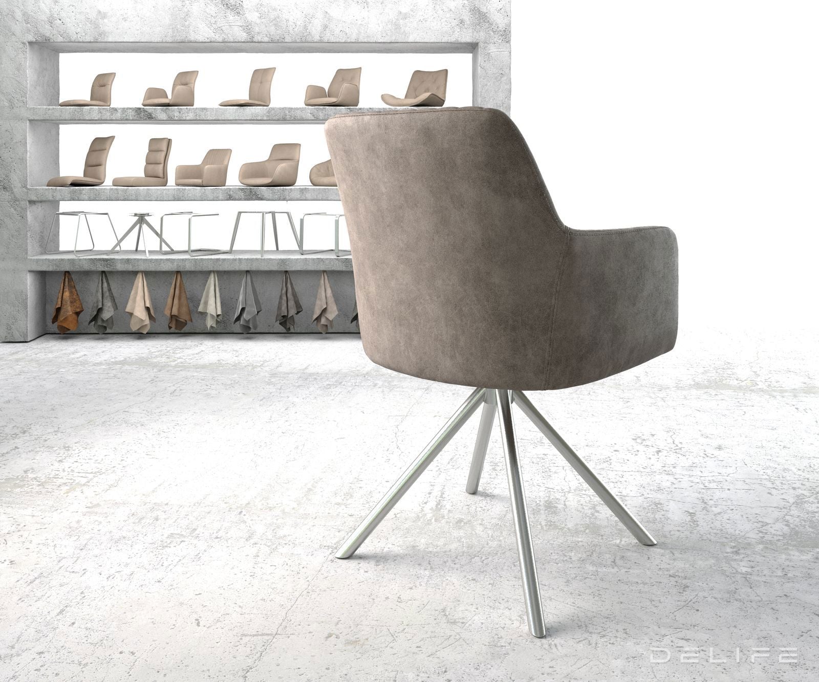 Jedilni stol Greg, Material: Mikrofibra