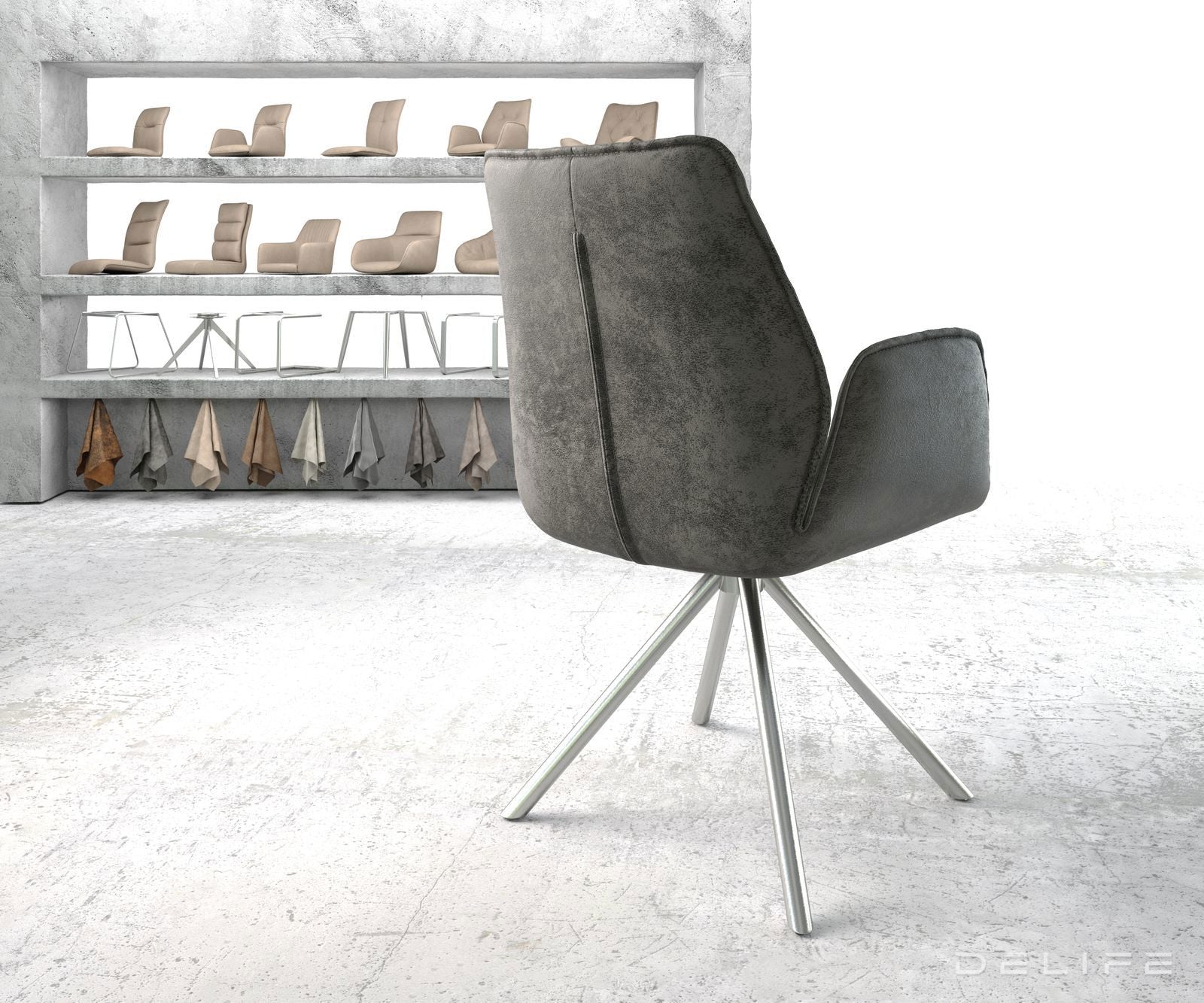 Jedilni stol Zoa, Material: Mikrofibra