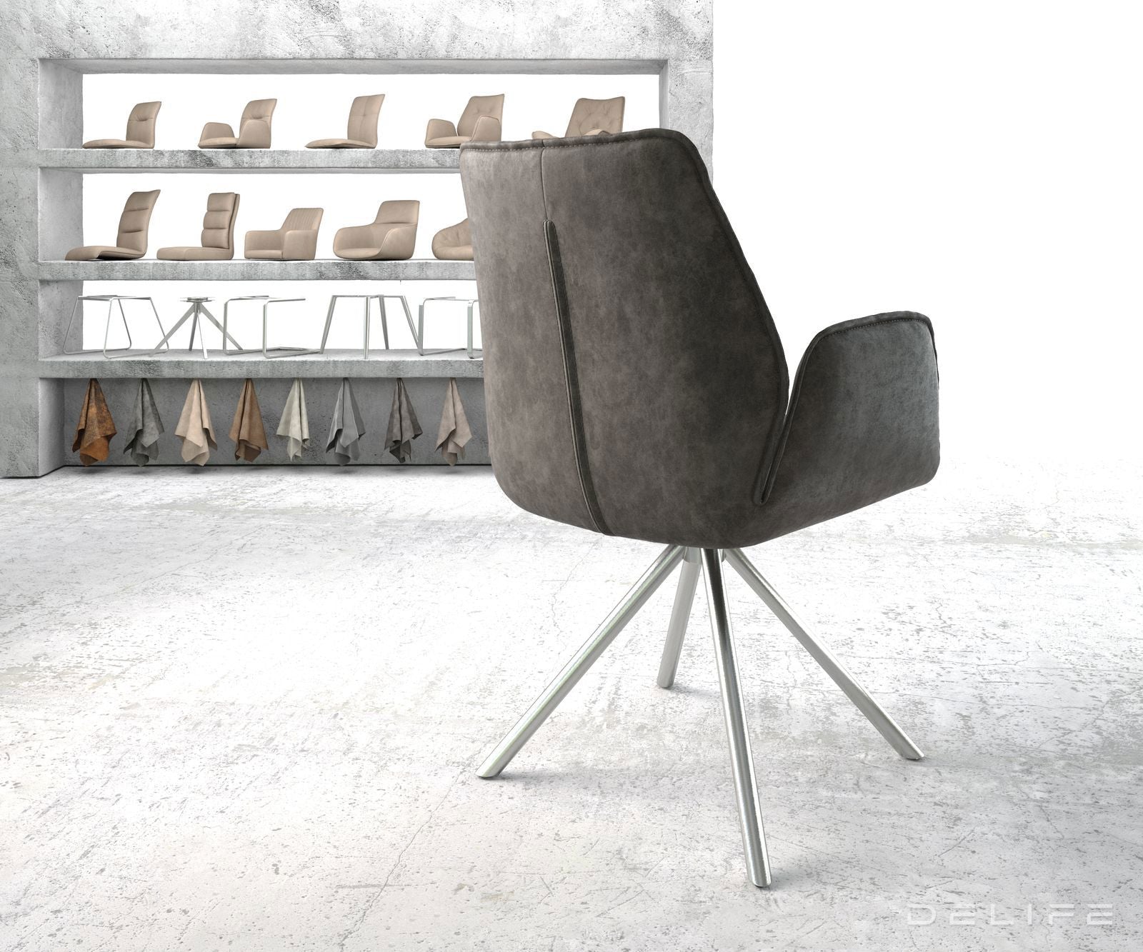 Jedilni stol Zoa, Material: Mikrofibra