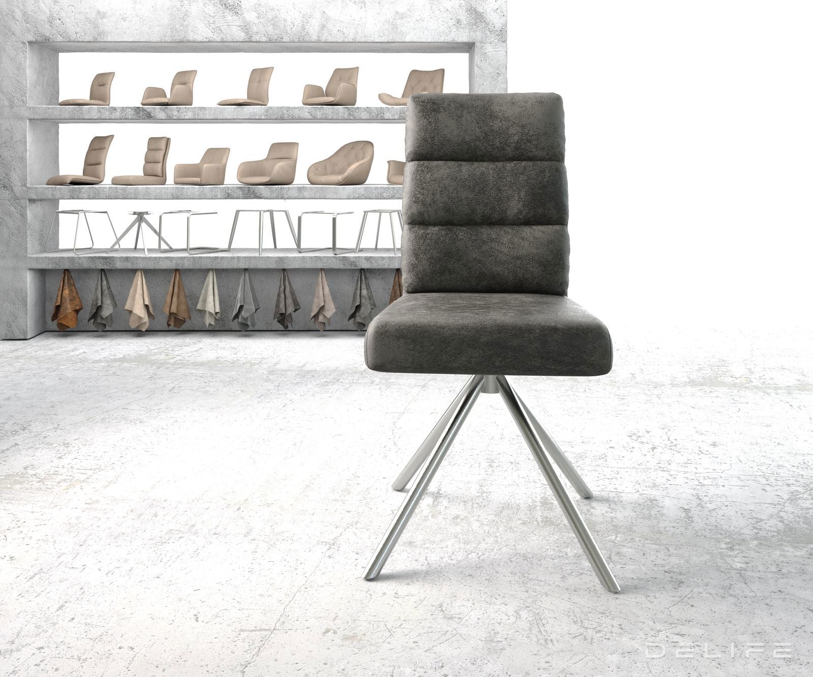 Jedilni stol Pela, Material: Mikrofibra