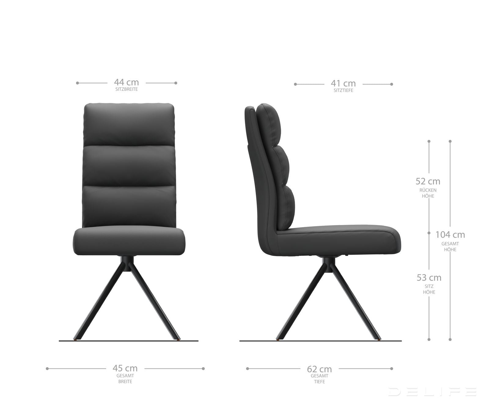 Jedilni stol Pela, Material: Mikrofibra